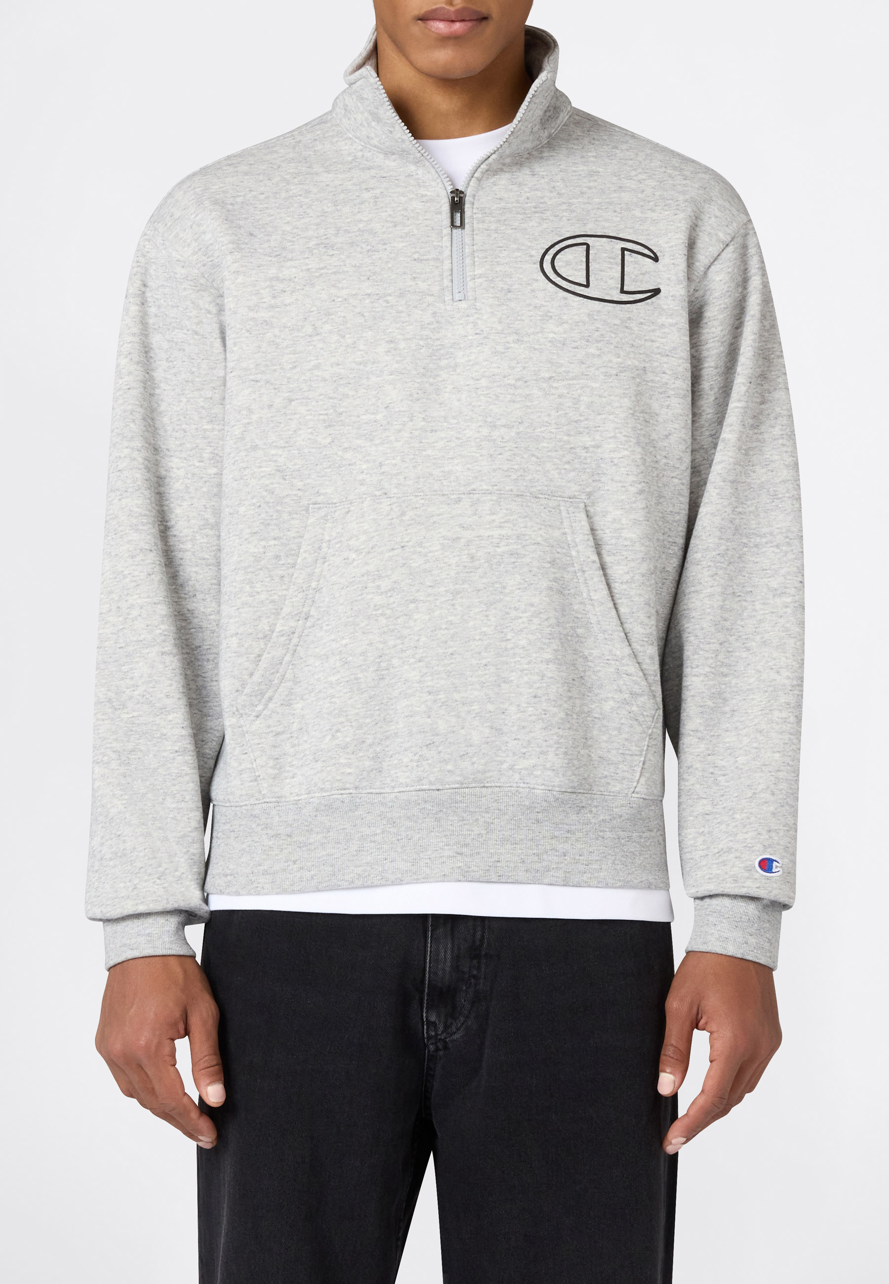 Champion Sweatshirt "COLLEGE Fleece Half Zip Sweatshirt", mit halbem Reißverschluss, aus Baumwolle und Polyester, normale Länge