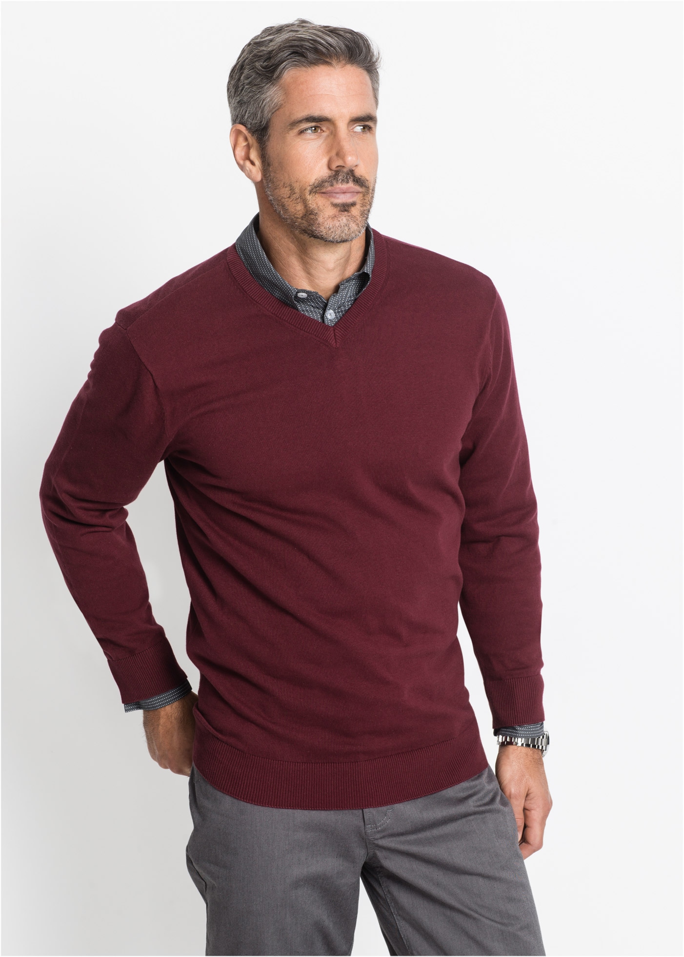 bonprix Strickpullover "Feinstrickpullover in Regular Fit" aus Feinstrickma günstig online kaufen