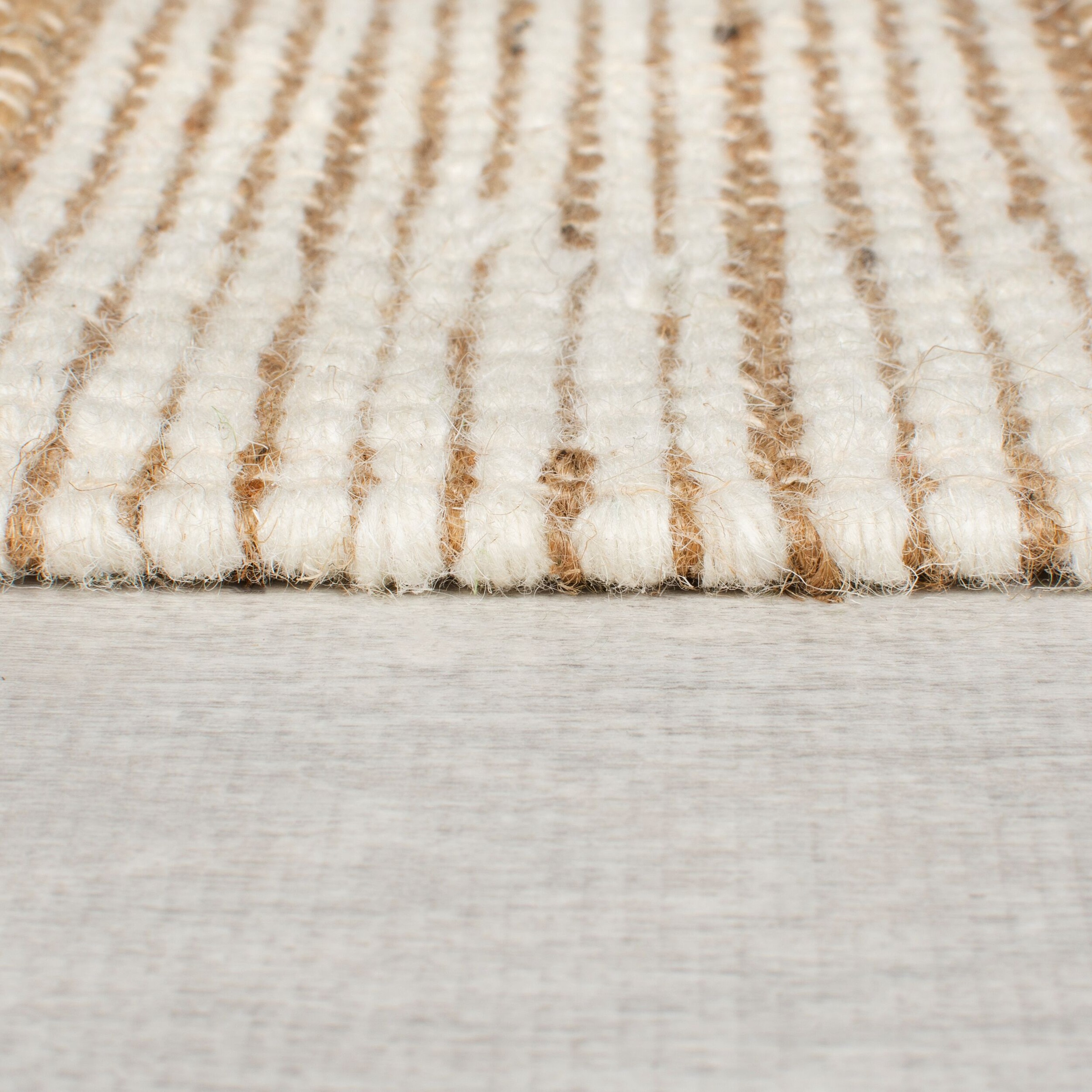 FLAIR RUGS Teppich »MEDINA BLOCKS«, rechteckig, 22 mm Höhe, Jute/-und Wollmischung