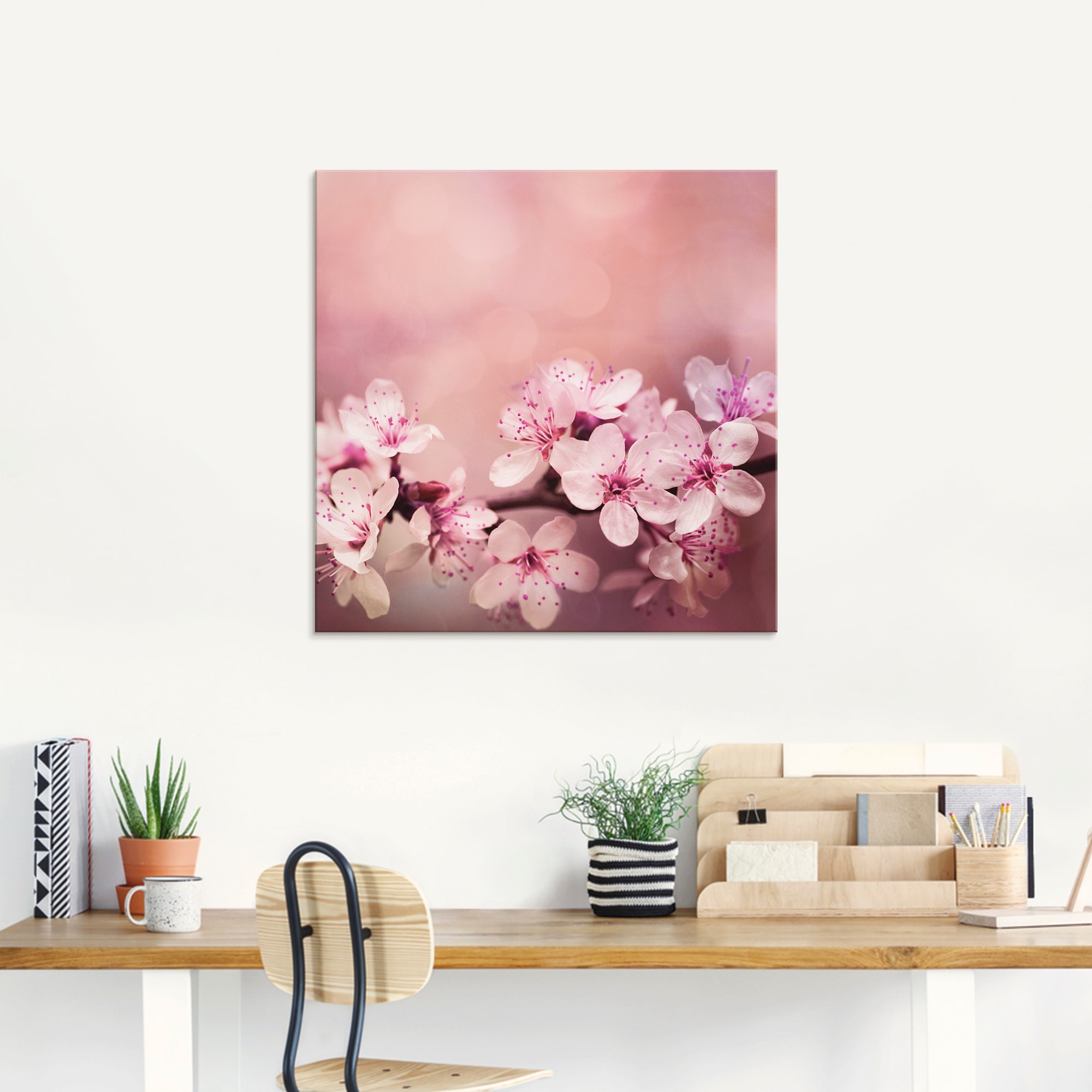 Artland Glasbild »Kirschblüten«, (1 St.), BAUR kaufen | Blumen, verschiedenen Größen in