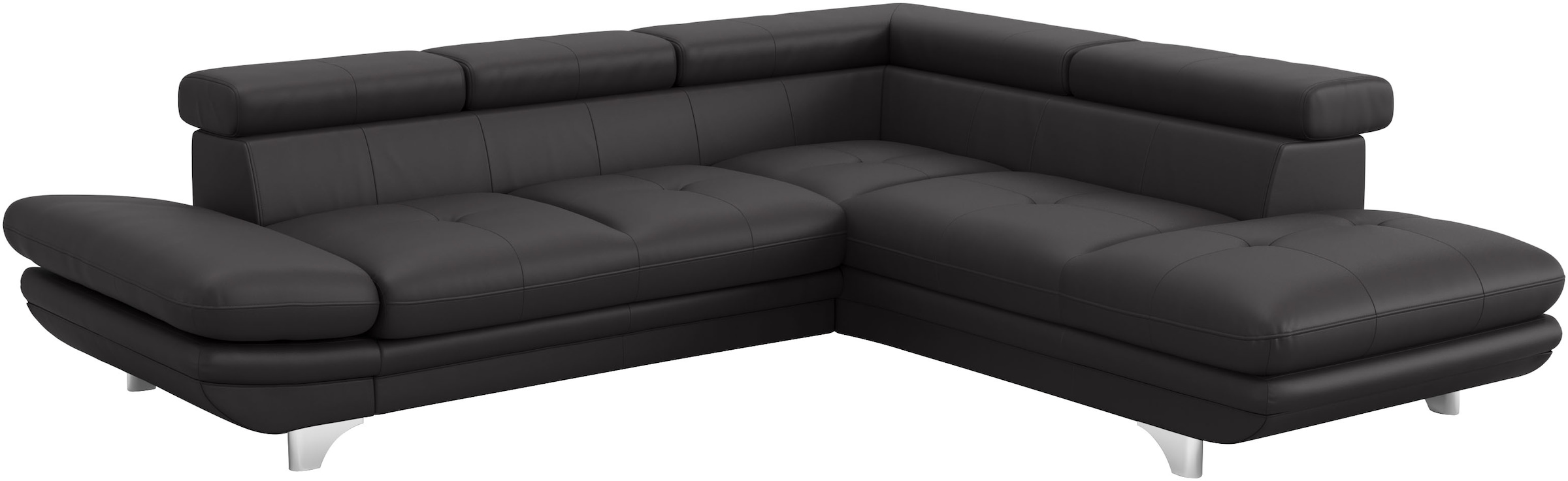 COTTA Ecksofa »Enterprise L-Form«, mit Arm- & Kopfteilverstellung, wahlweise mit Bettfunktion
