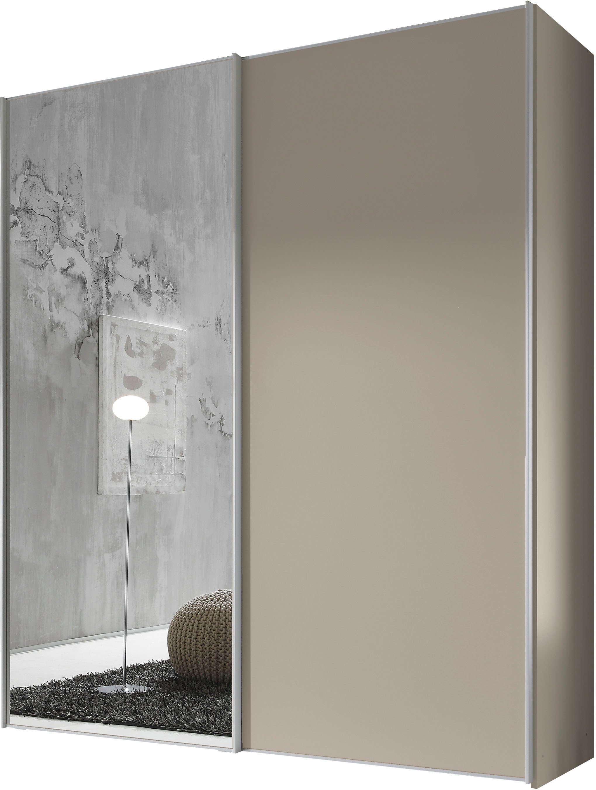 STAUD Schwebetürenschrank "Sinfonie Plus, edles Design in hochwertiger Qualität, Made in Germany" Mit Spiegeltüre und vier verschiedenen Ausstattungsvarianten