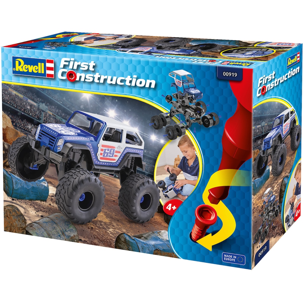 Revell® Modellbausatz »Revell First Construction, Monster Truck«, 1:20
