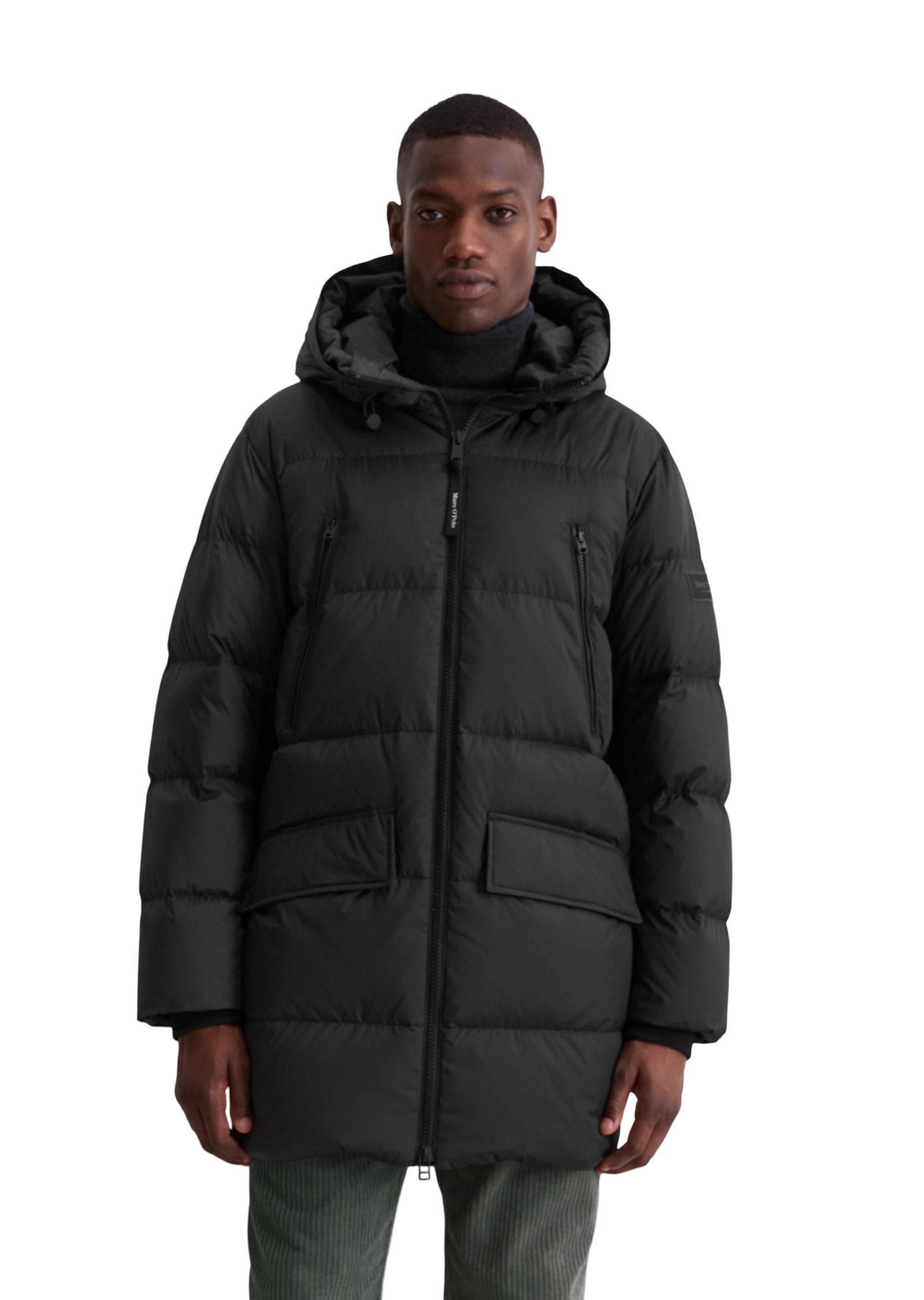 Marc OPolo Daunenjacke, mit Kapuze, Pufferjacke, regular fit, eingesetzte, günstig online kaufen