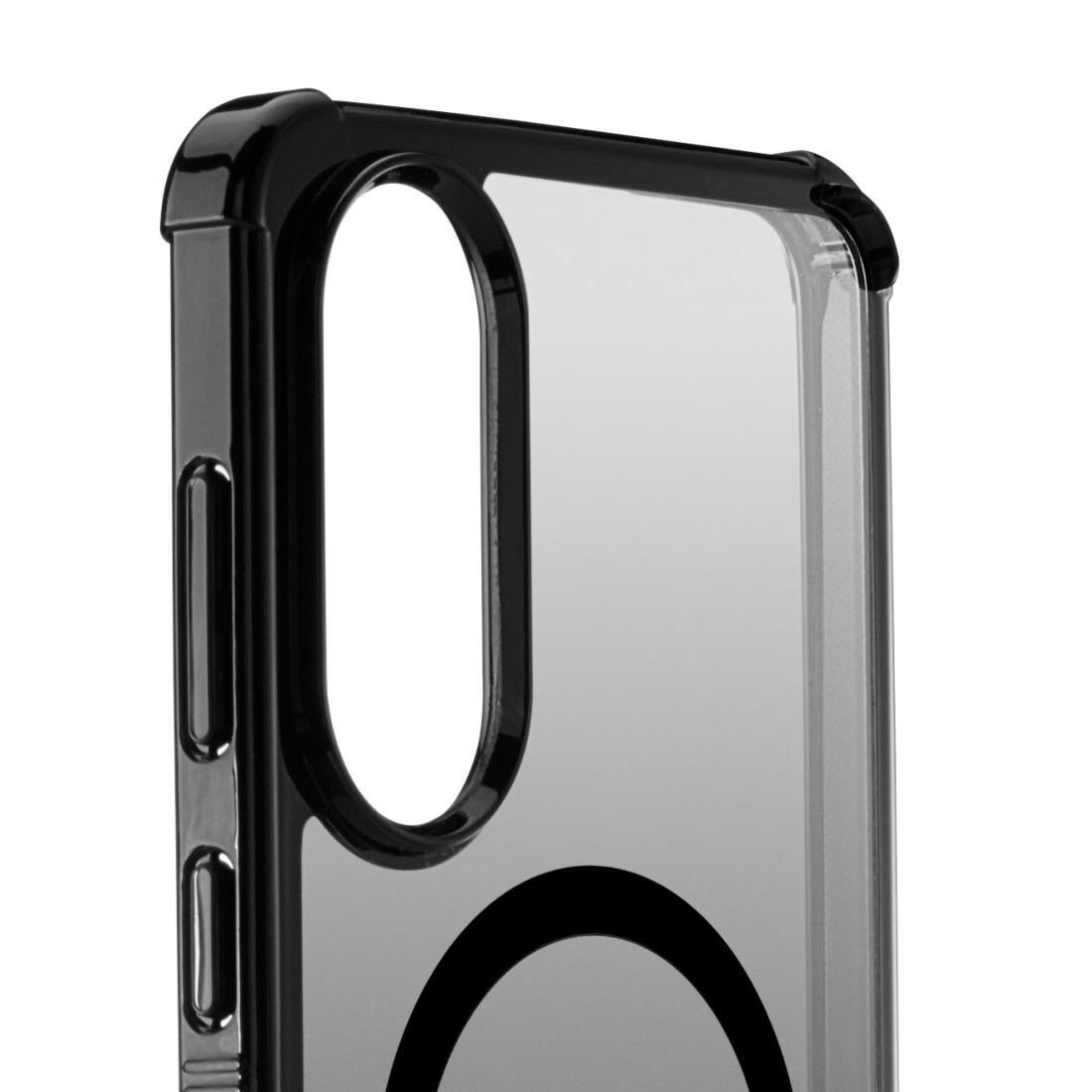 Hama Smartphone-Hülle »Handyhülle magnetisch für Galaxy S25 Edge (für Qi2, D3O, schwarz)«, Wireless-Charging