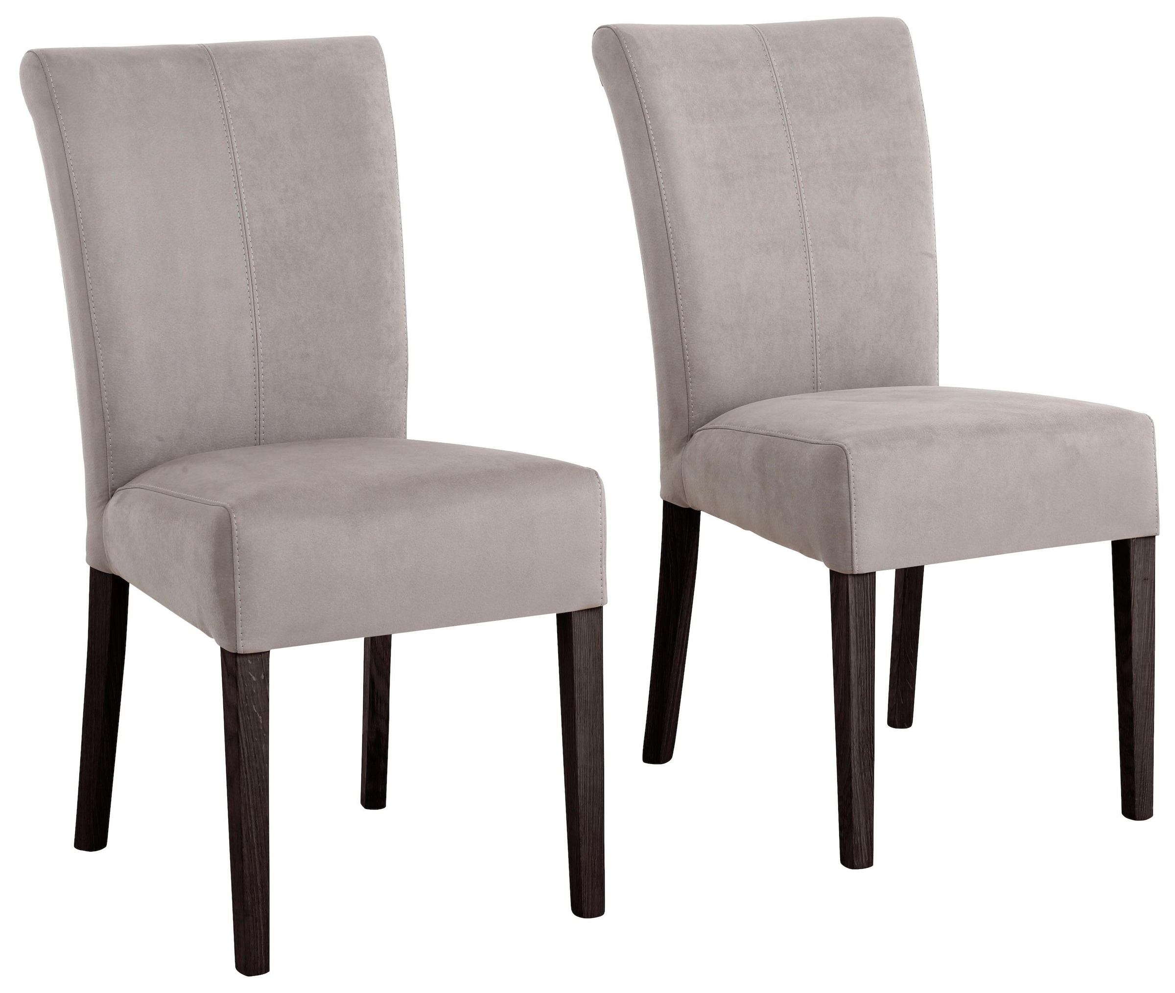 Home affaire Esszimmerstuhl "Queen" (Set) 2 Stk. Luxus-Microfaser Beine aus günstig online kaufen