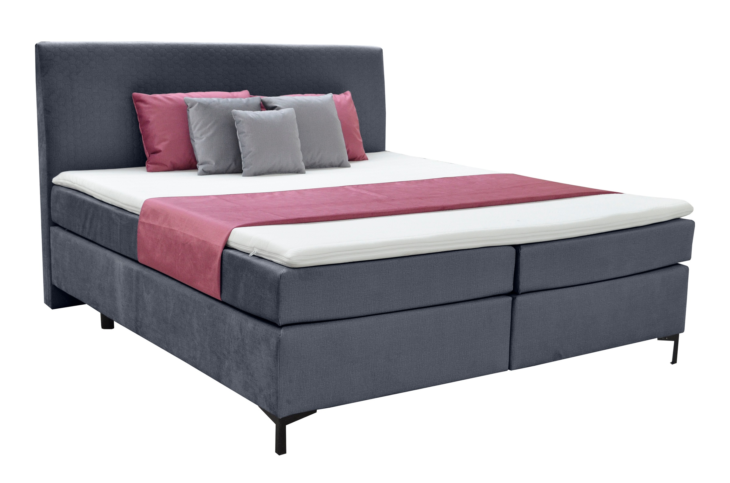 Thumbnail - alina Boxspringbett "Petro" inklusive Matratze und Topper, in diversen Ausführungen