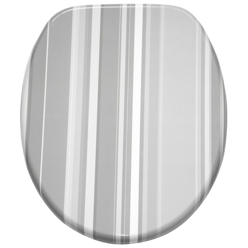 Sanilo WC-Sitz »Grey Stripes«