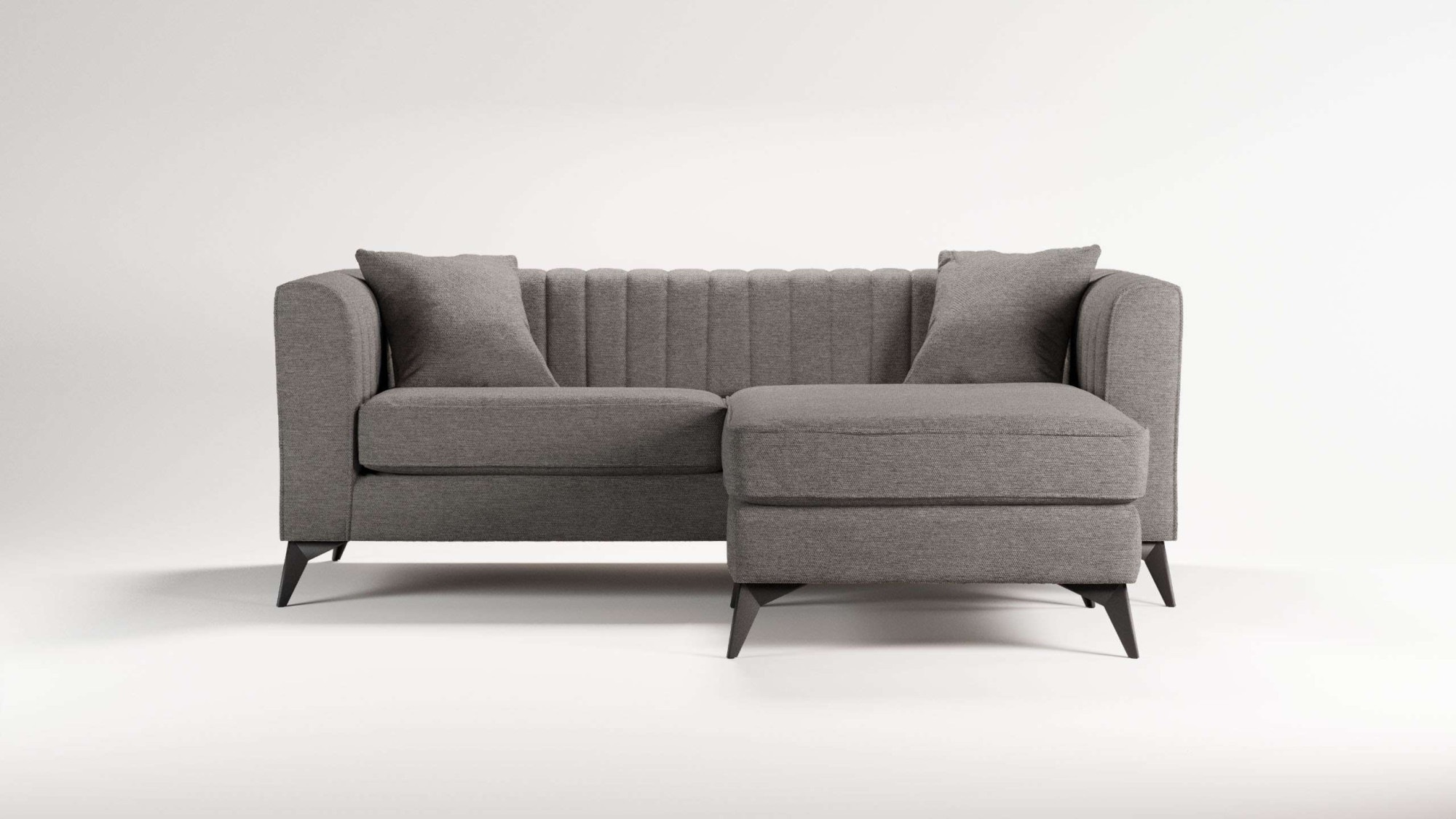 Places of Style Ecksofa "MATTHEW L-Form ideal für kleine Räume, Maße B/T/H: günstig online kaufen