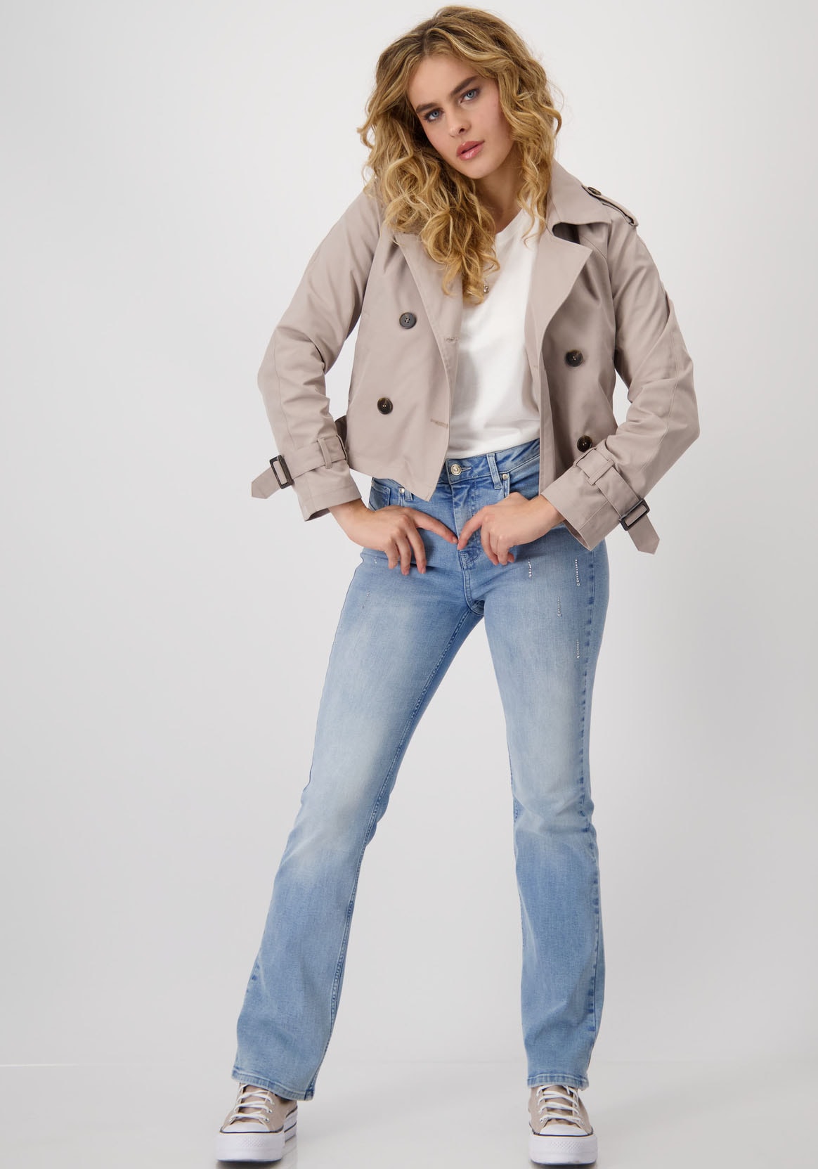 Monari Kurzjacke, ohne Kapuze, im Trench-Style