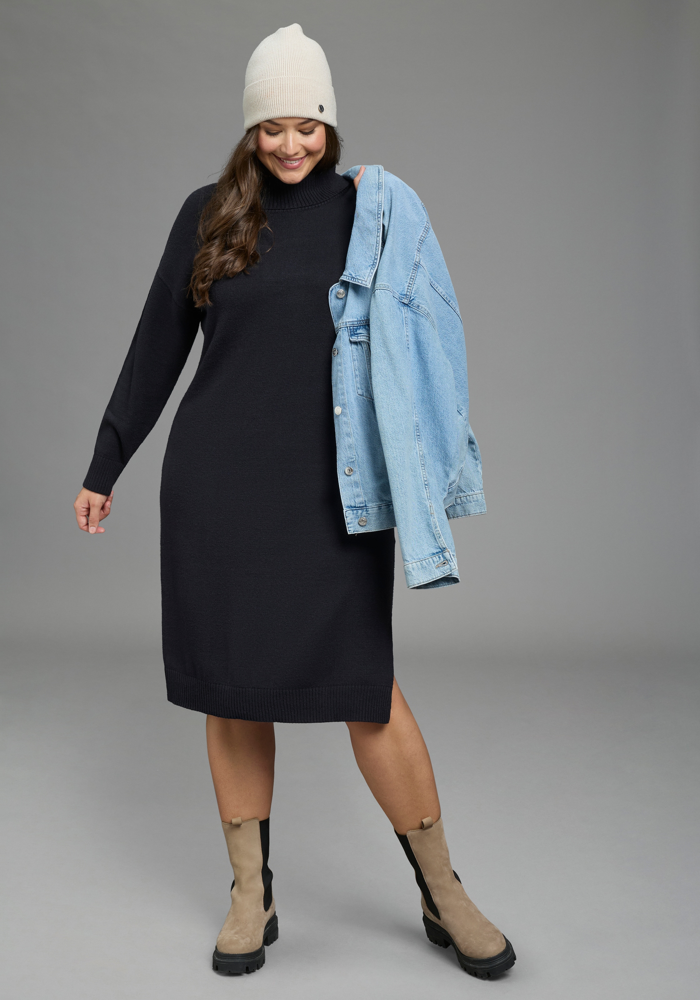 Laura Scott CURVE Strickkleid »Große Größen« auch in großen Größen