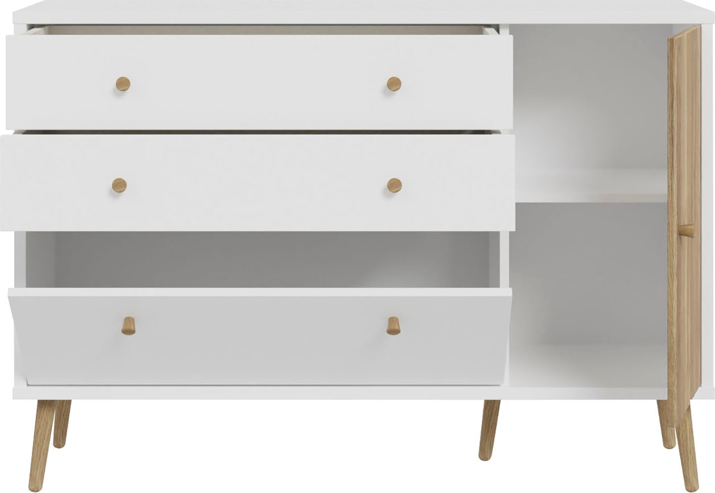 FORTE Sideboard »Harllson EasyKlix by Forte«, die neue geniale Art Möbel aufzubauen