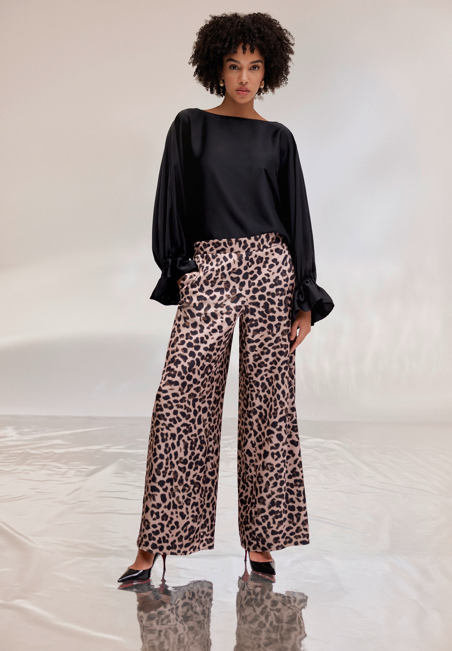 Vera Mont Marlene-Hose »Vera Mont Marlene-Hose mit Leoprint«, Material