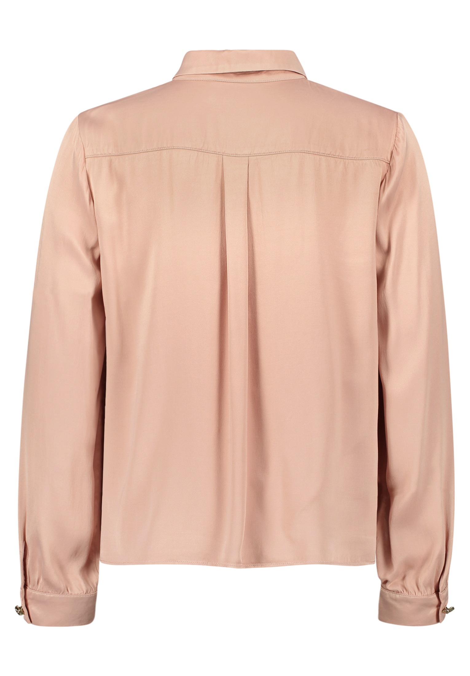 Cartoon Satin Blouse Peach Beige 38 2