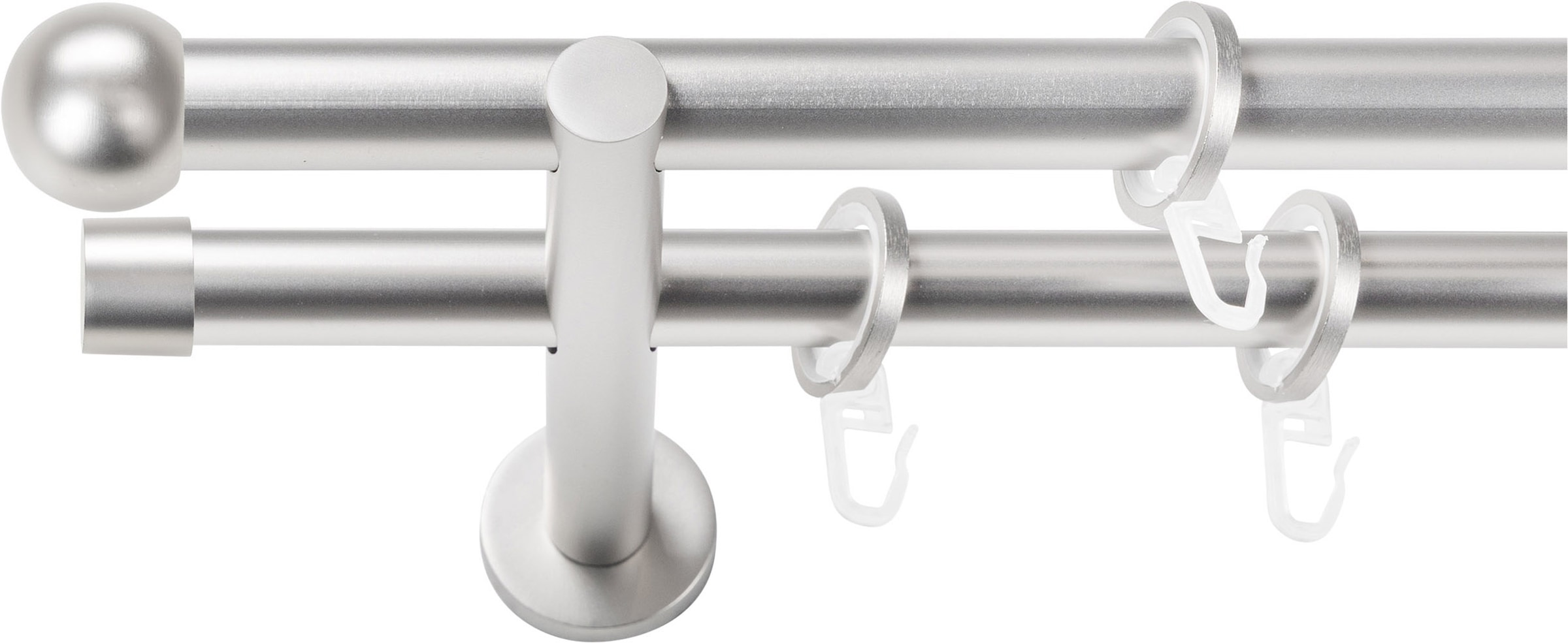 SN DECO GROUP Gardinenstange Ø 19 mm 2 läufig-läufig Fixmaß;kürzbar