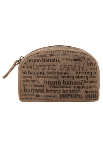 Bruno Banani Kosmetiktasche »ALL OVER«, (1 tlg.), echt Leder, Made in Italy kaufen