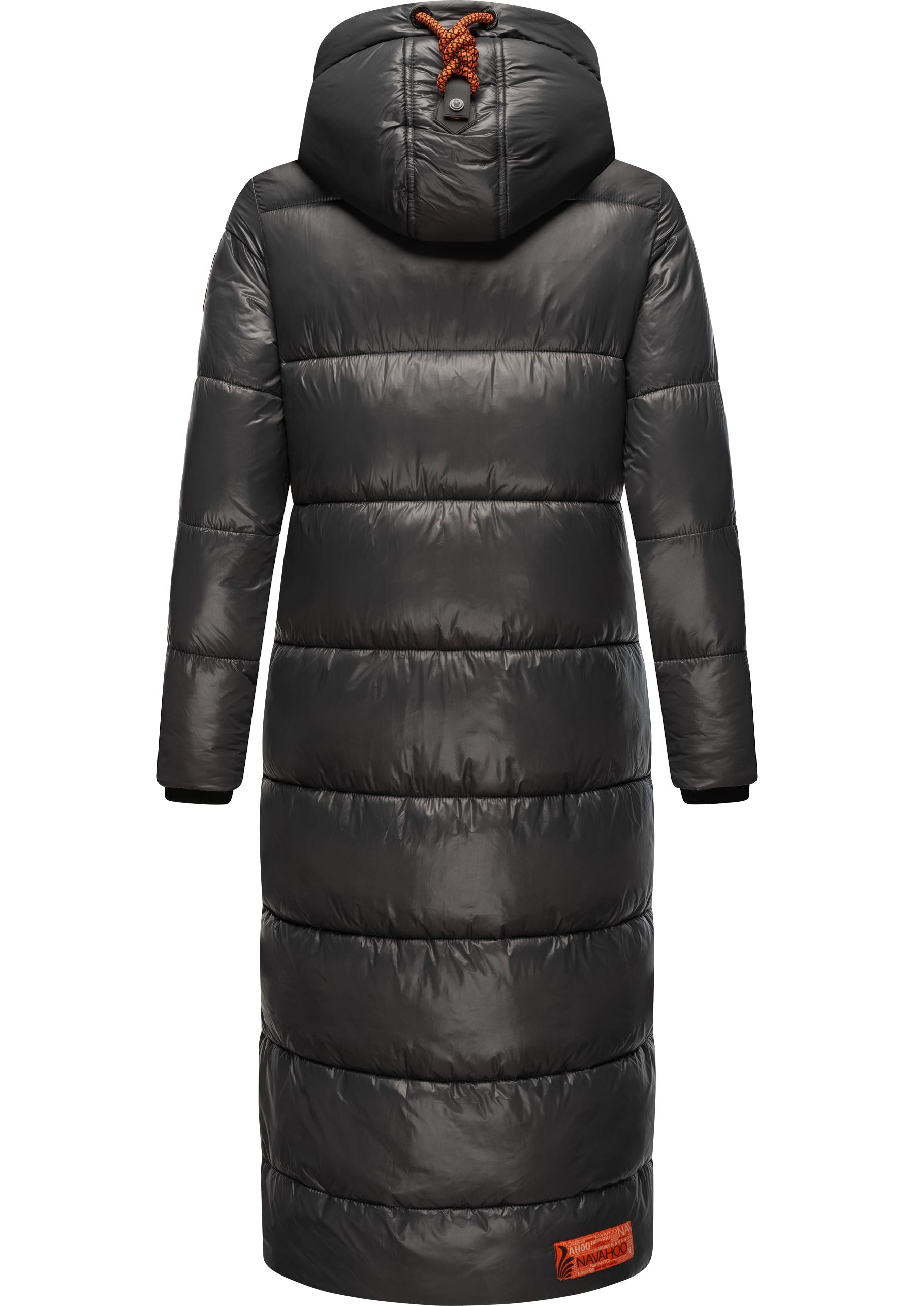 Navahoo Steppmantel »Schmuseengel«, warm gefütterte Winter Steppjacke mit Kontrastdetails