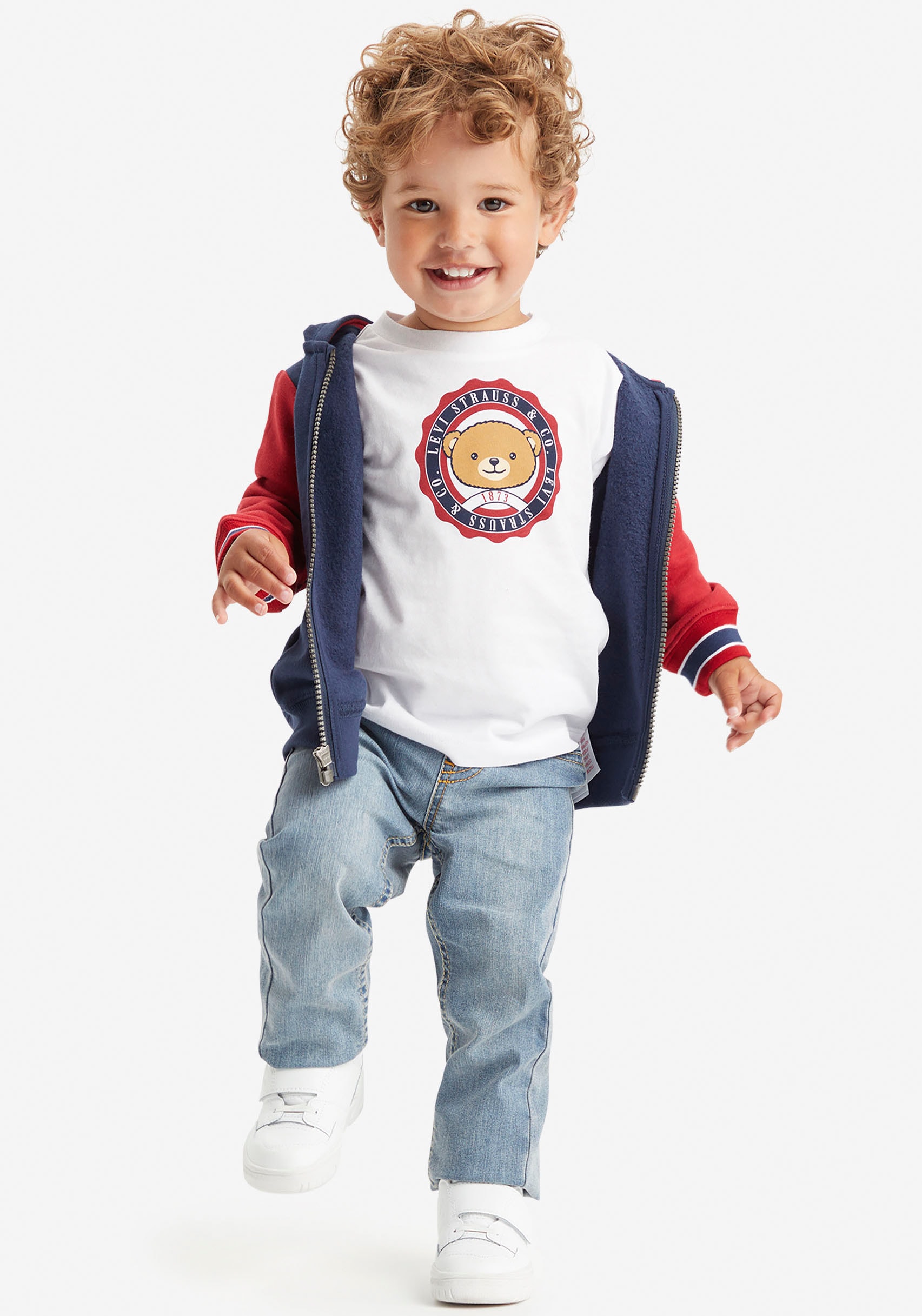 Jacket & 3pc«, tlg.), Kids Shirt, Set online Denim BOYS Hose kaufen Baby | (3 »Varsity BAUR Levi\'s® for Jäckchen