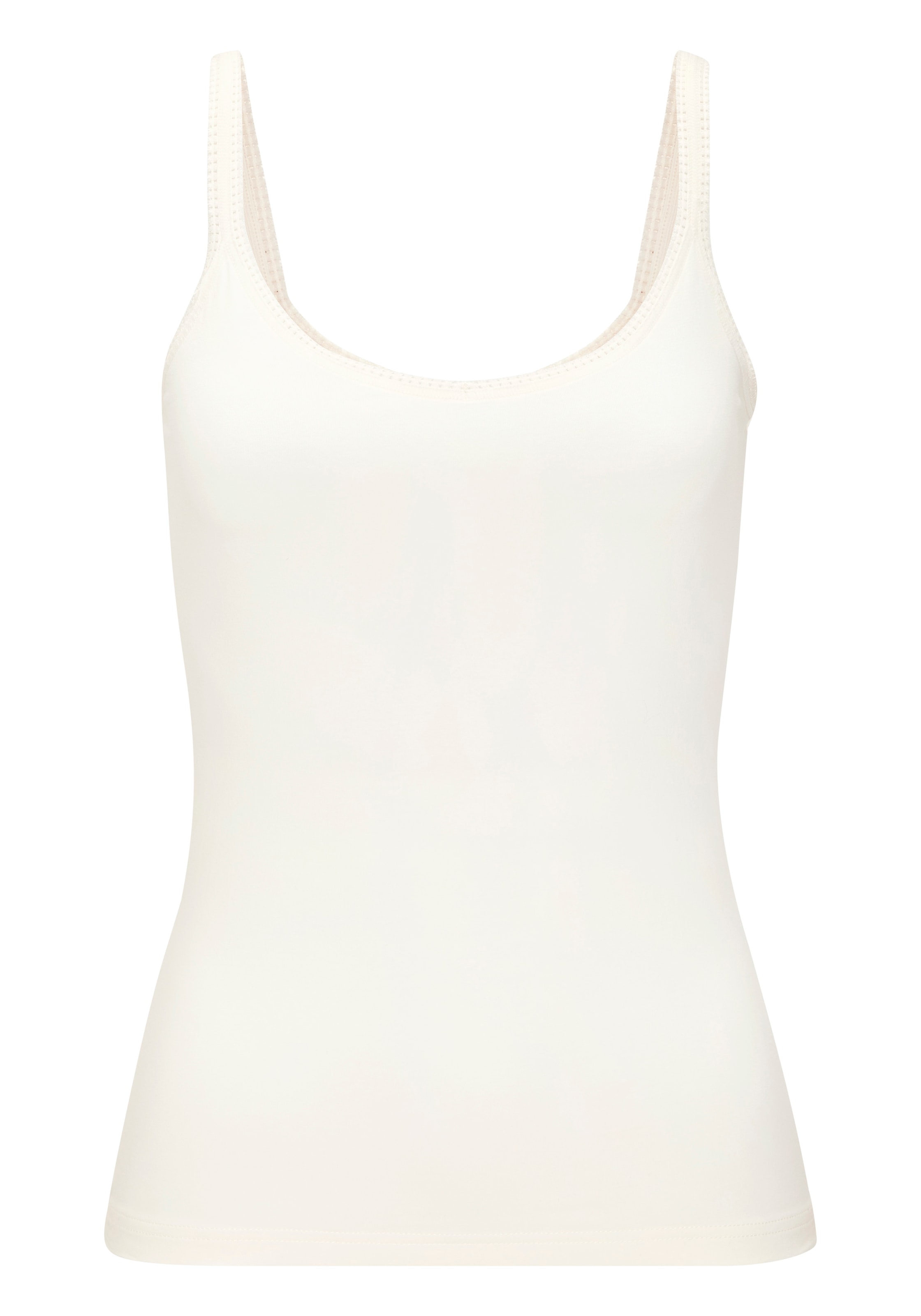 LASCANA Spaghettitop 2er Pack,  schön gerundeter Ausschnitt, verstellbare Träger