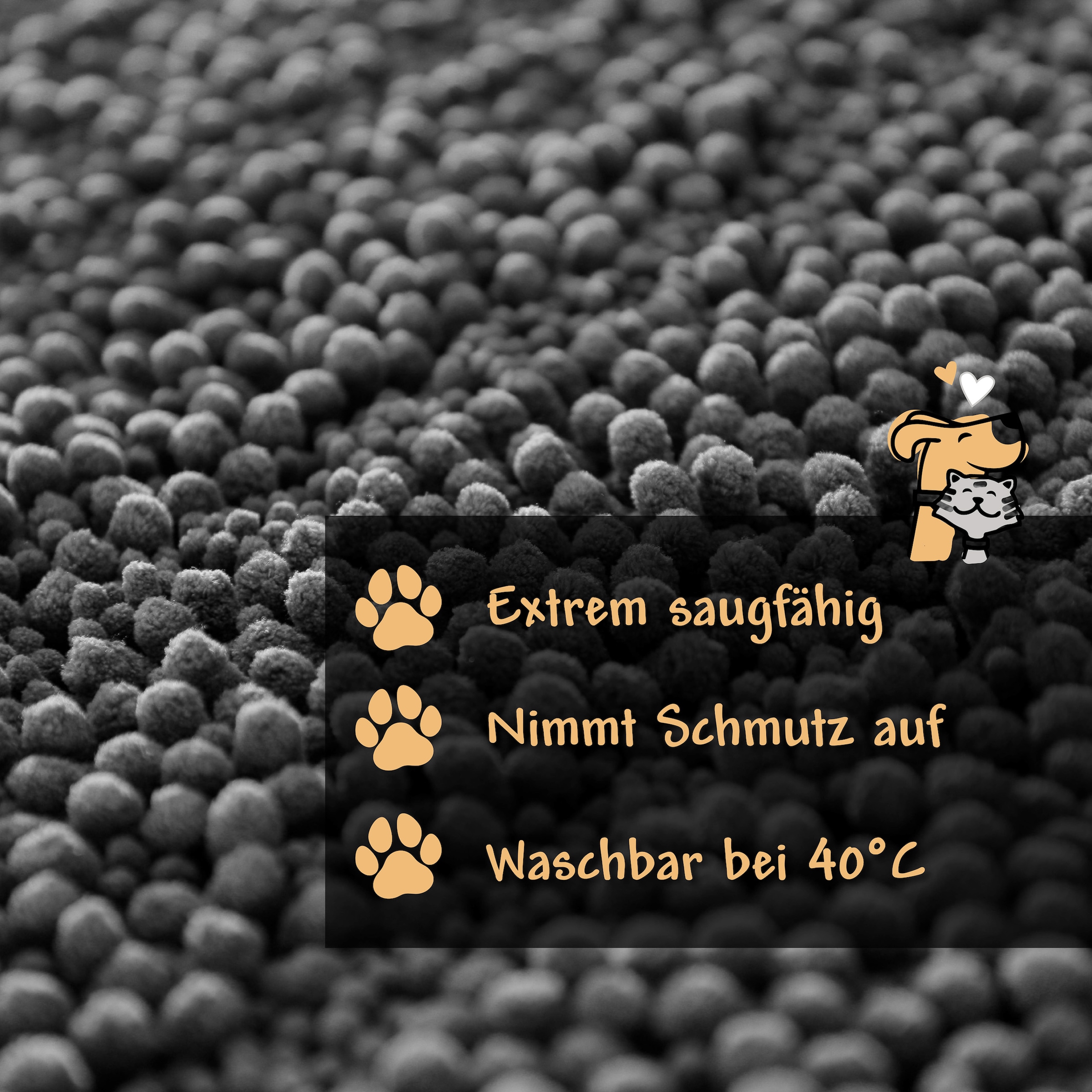 Wecon home Teppich "Cooper" rechteckig 22 mm Höhe Haustierteppich, rutschfe günstig online kaufen