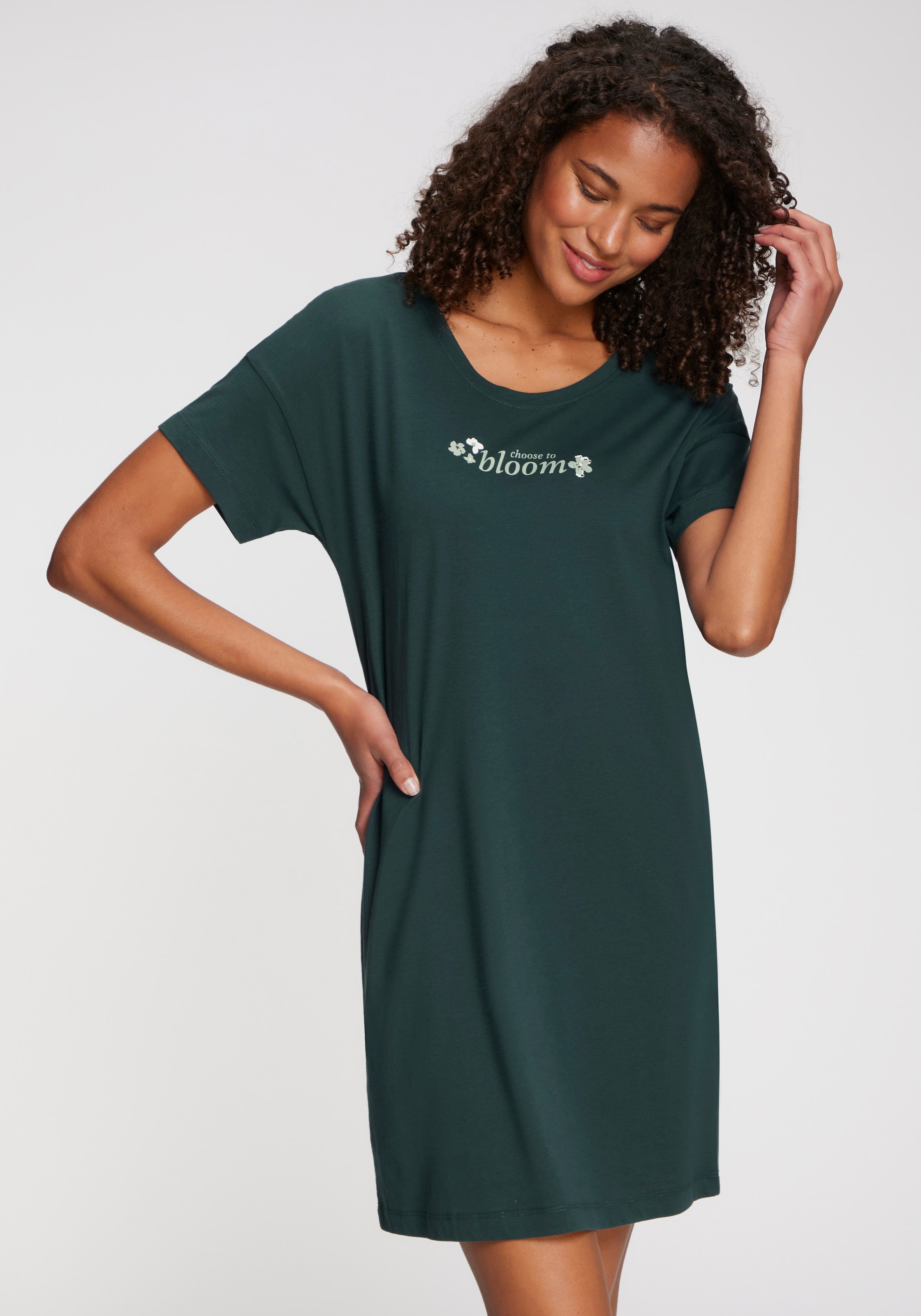 s.Oliver Nachthemd mit kleinem Frontprint günstig online kaufen