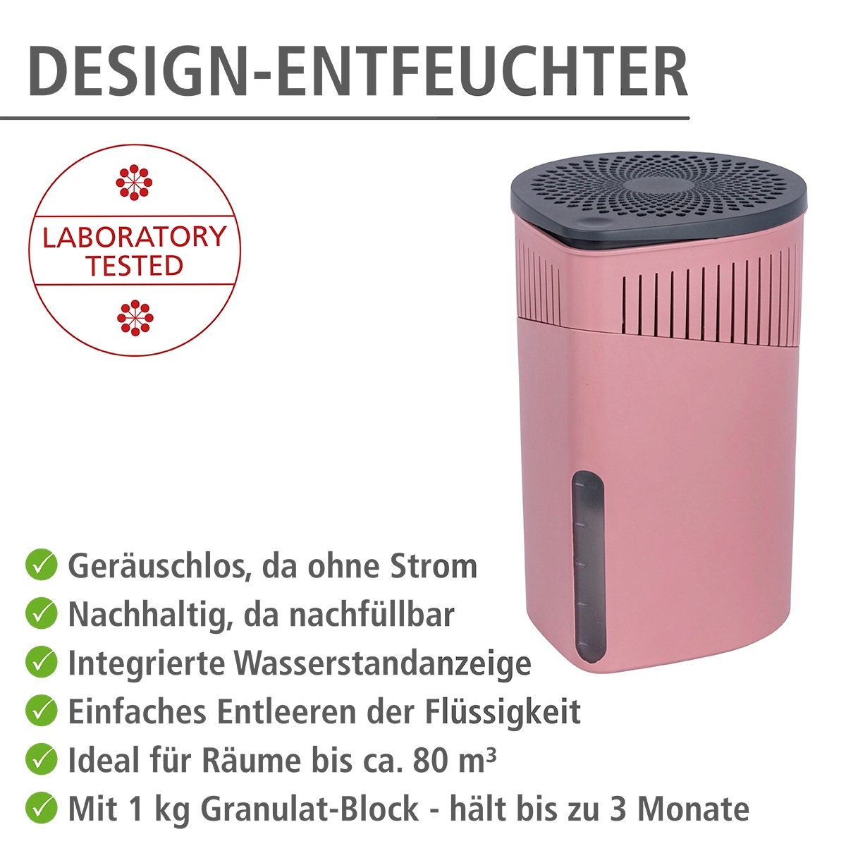 WENKO Luftentfeuchter "Drop" für 80 m³ Räume 1 x 1000 g günstig online kaufen