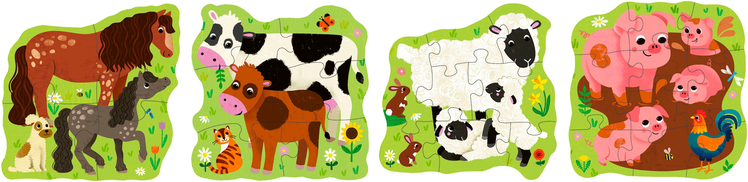 Ravensburger Puzzle »PuzzleUP!, Bauernhoftiere«, Made in Europe