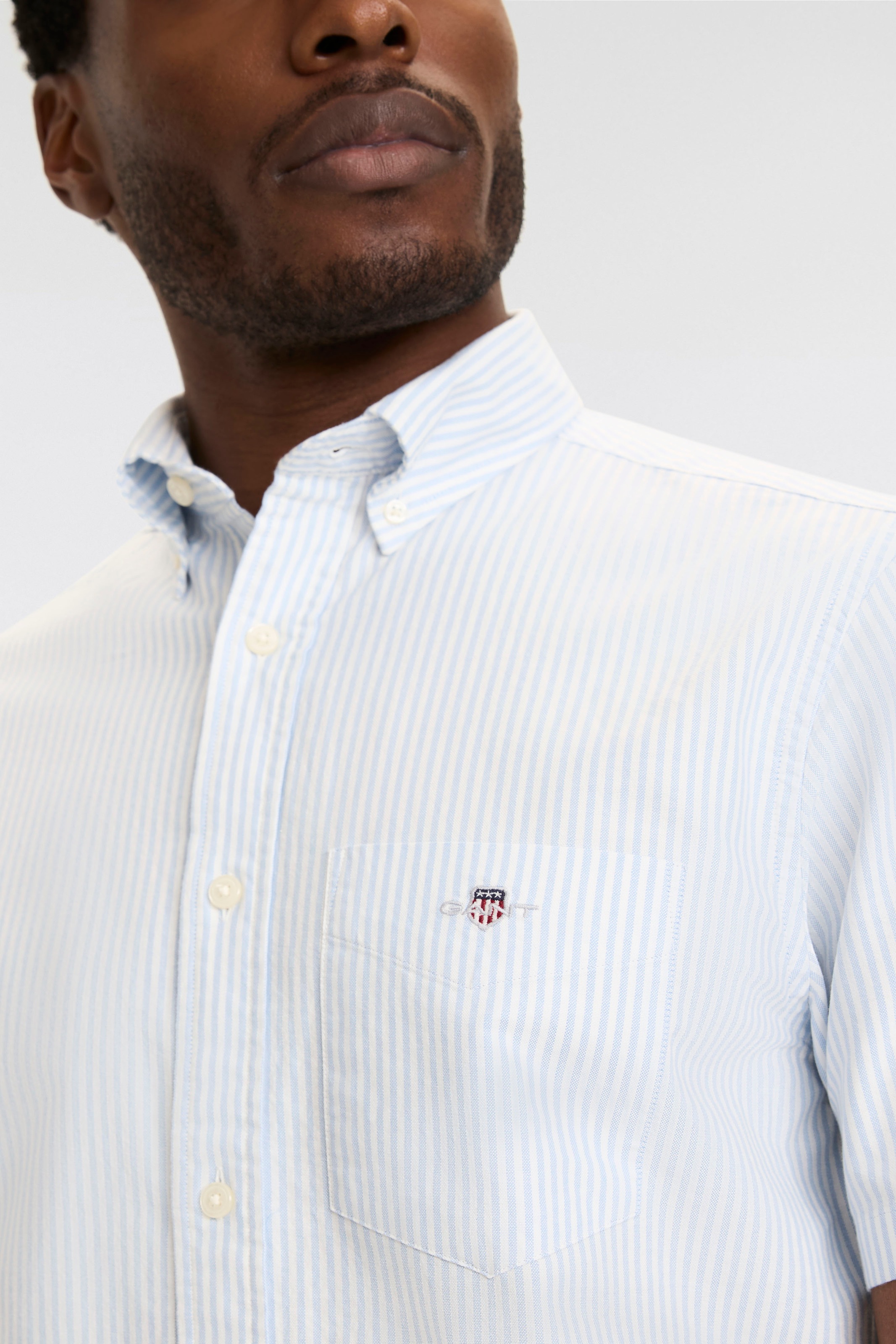 Thumbnail - Gant Kurzarmhemd "REG CLASSIC OXFORD STRIPE SS SHIRT"