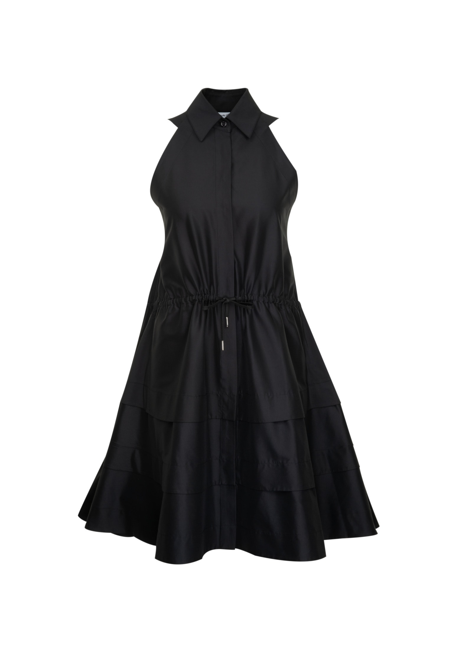 seidensticker Sommerkleid »Schwarze Rose«, Ohne Arm Kragen Uni