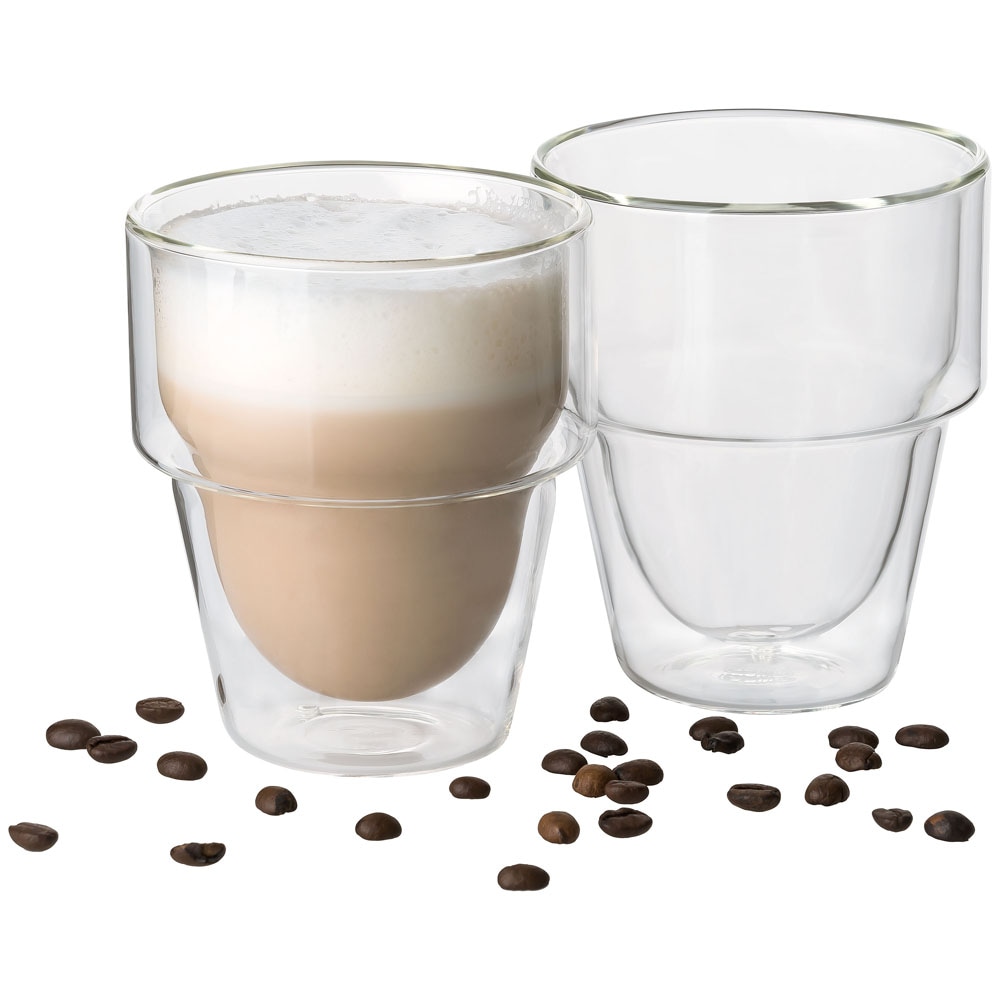 Mulex Latte-Macchiato-Glas "Mulex Gläser Set Duo Small" doppelwandiges Trin günstig online kaufen
