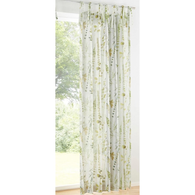 Kutti Vorhang »Jungle Schal«, (1 St.), Gardine, halbtransparent, bedruckt,  Polyester bestellen | BAUR