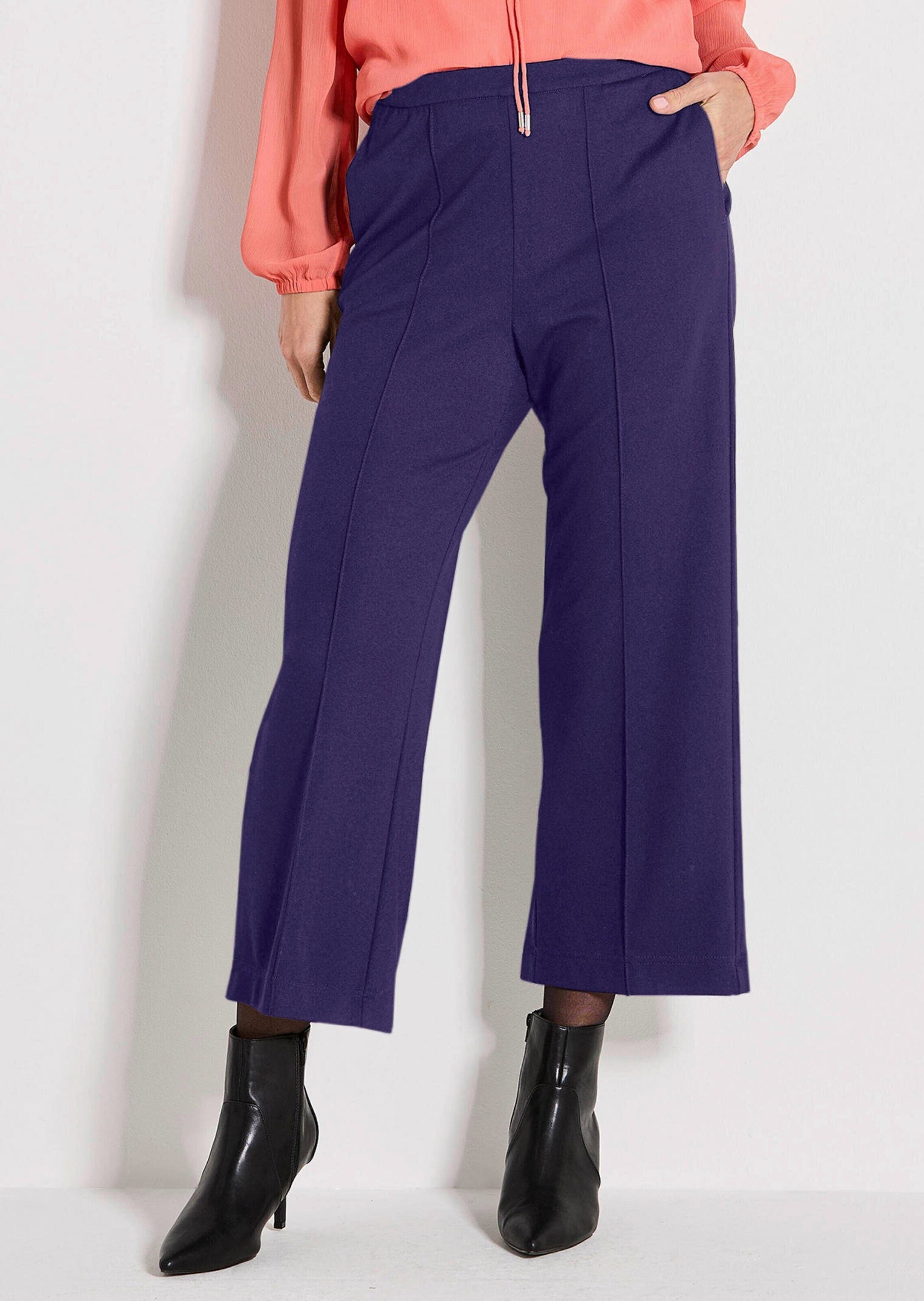 GOLDNER 7/8-Hose »Jersey-Culotte VERA mit Biesen«