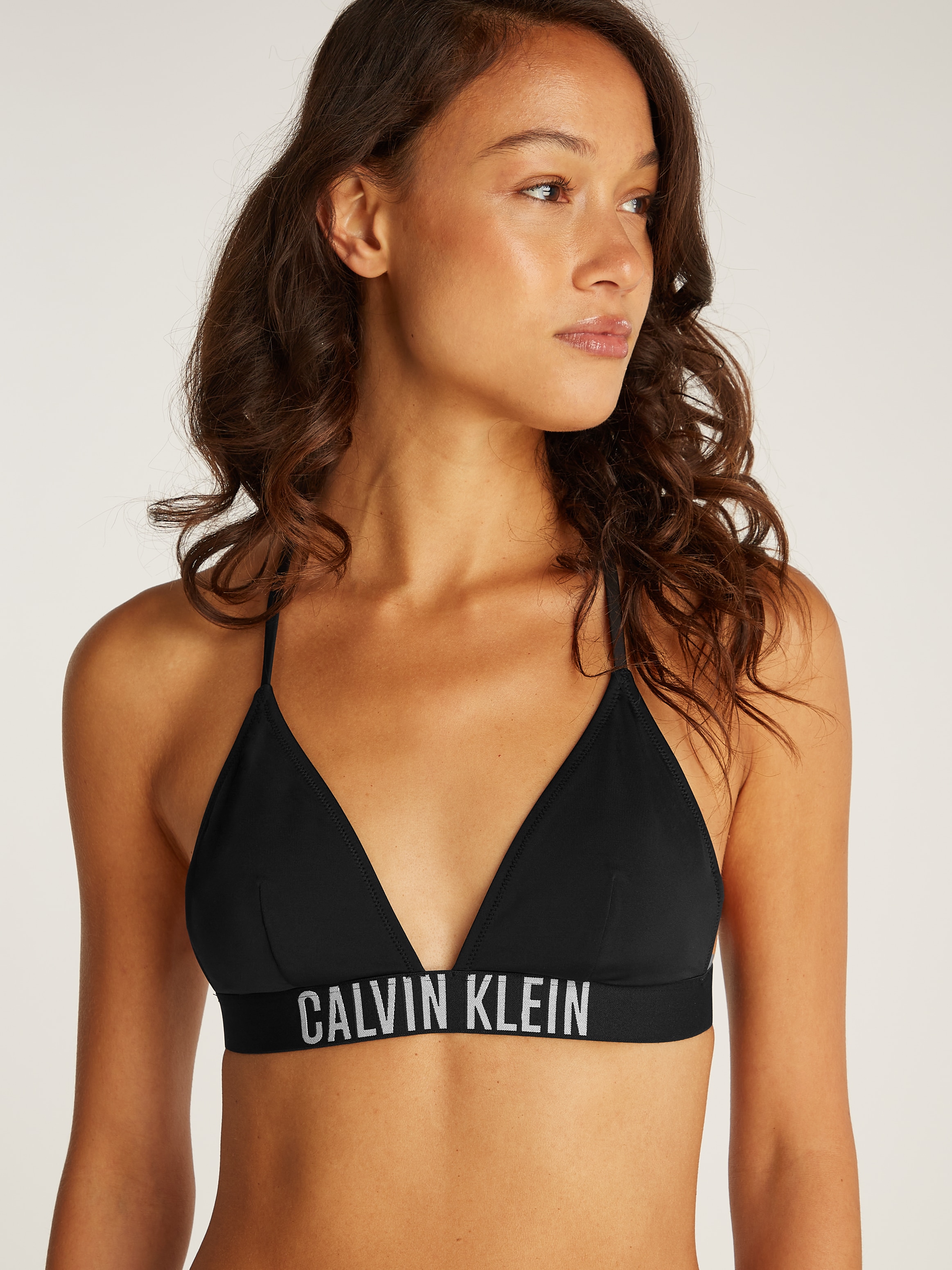 Calvin Klein Swimwear Triangel-Bikini-Top »TRIANGLE-RP«, mit elastischem Logo-Unterbrustband