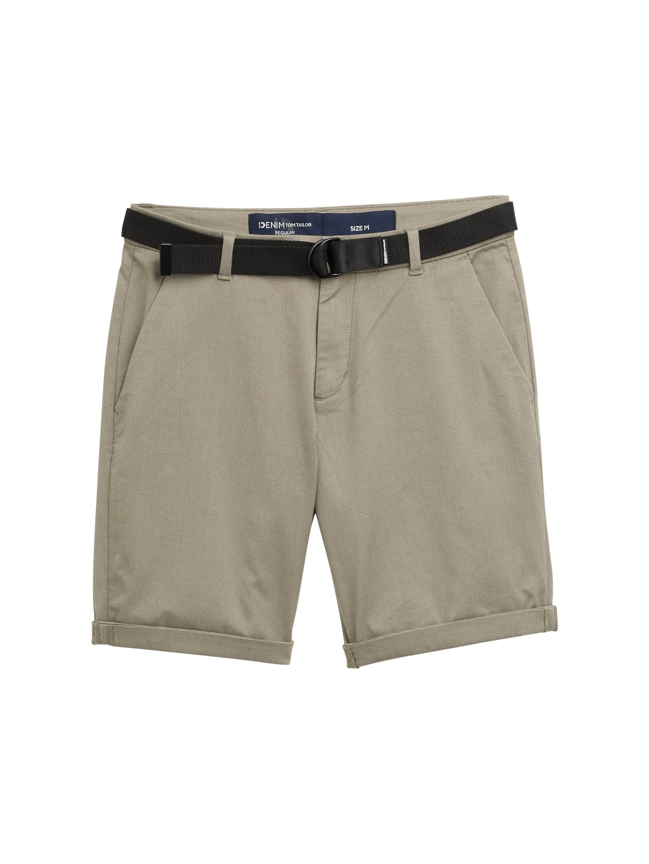 TOM TAILOR Denim Chinoshorts, (Packung), mit Gürtel