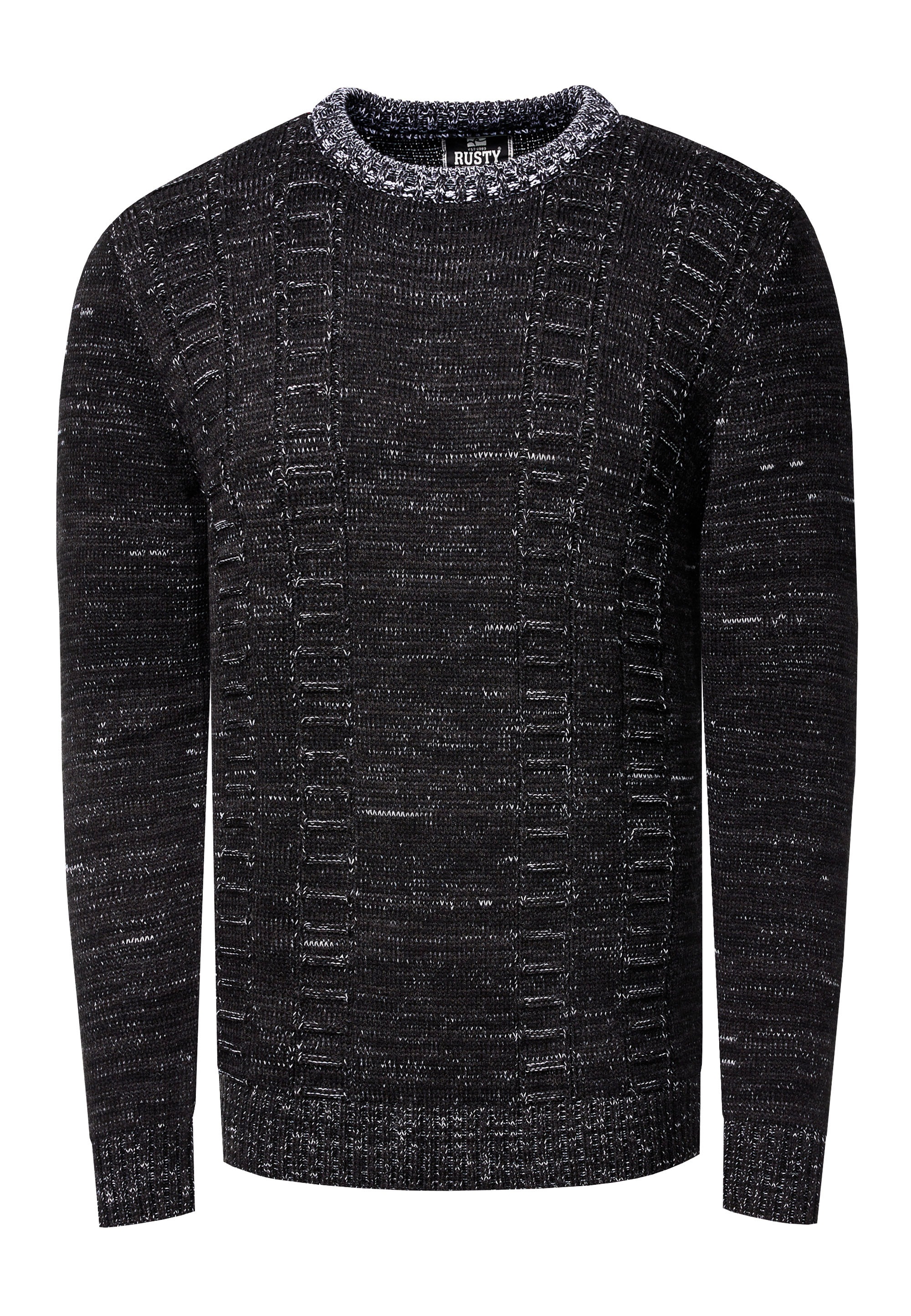 Rusty Neal Strickpullover, mit meliertem Design