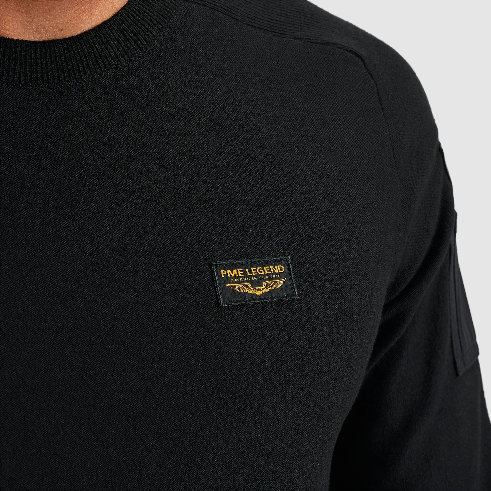 PME LEGEND Rundhalspullover »American classic Buckley knit«