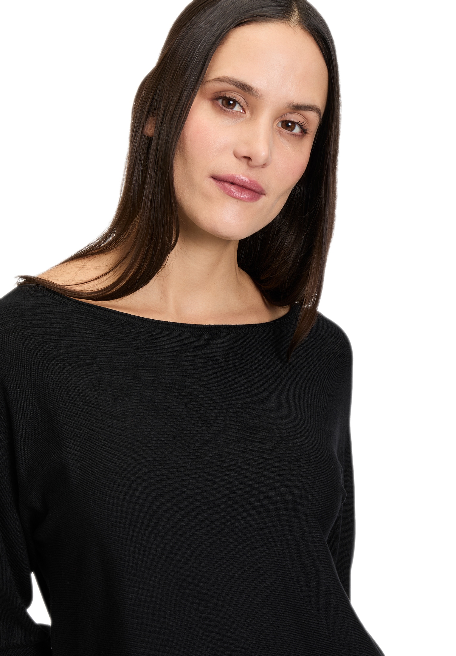 Betty&Co Strickpullover »Betty & Co Feinstrickpullover mit U-Boot-Ausschnitt«, (1 tlg.), Schlitz