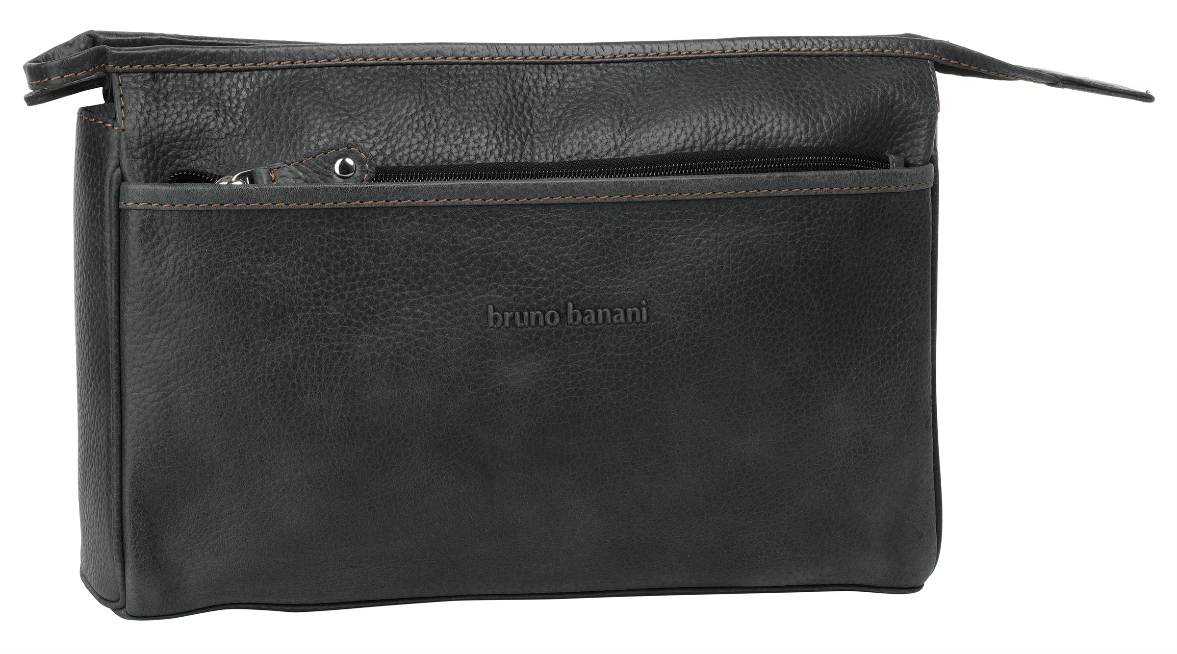 Bruno Banani Kulturbeutel echt Leder günstig online kaufen