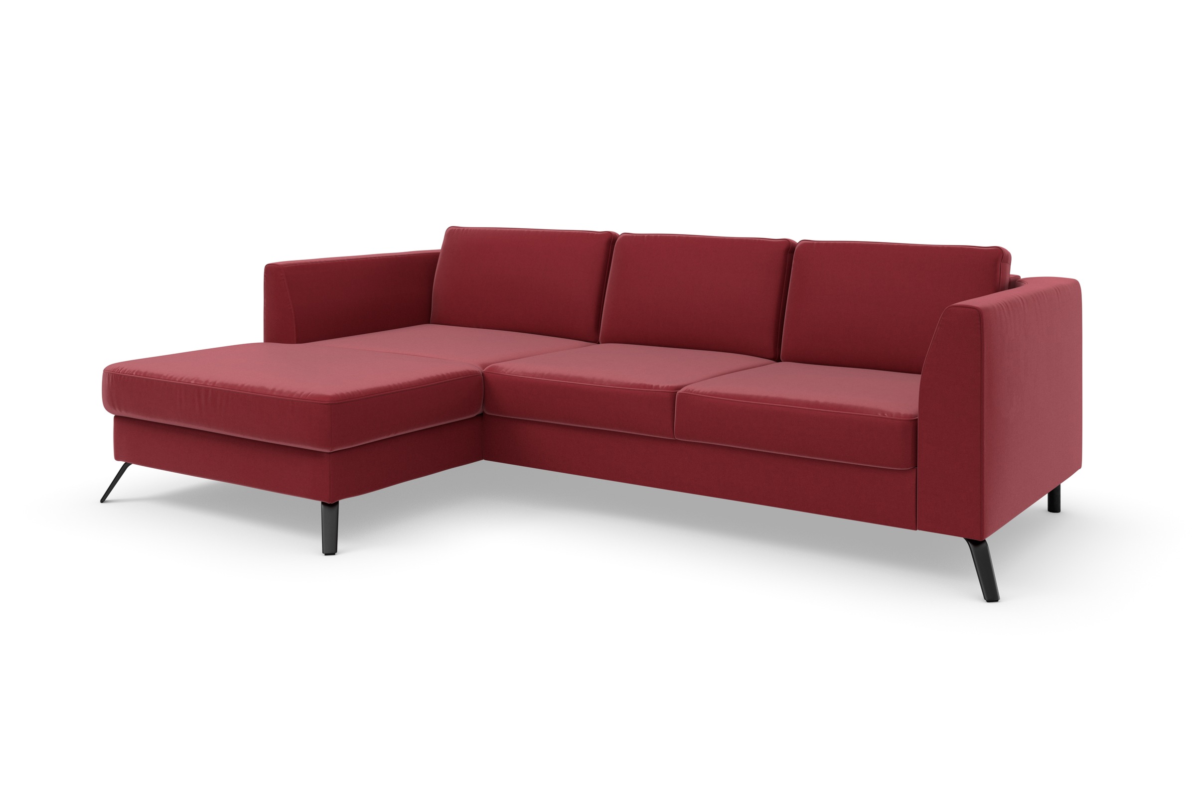 sit&more Ecksofa »Olsen L-Form«, inklusive Sitztiefenverstellung, wahlweise mit Bettfunktion, 15cm hoch