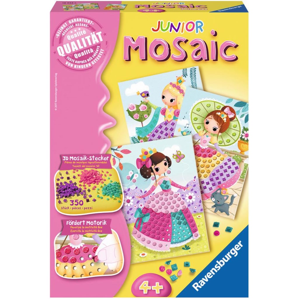 Ravensburger Kreativset »Mosaic Junior, Prinzessinnen«, (Set)