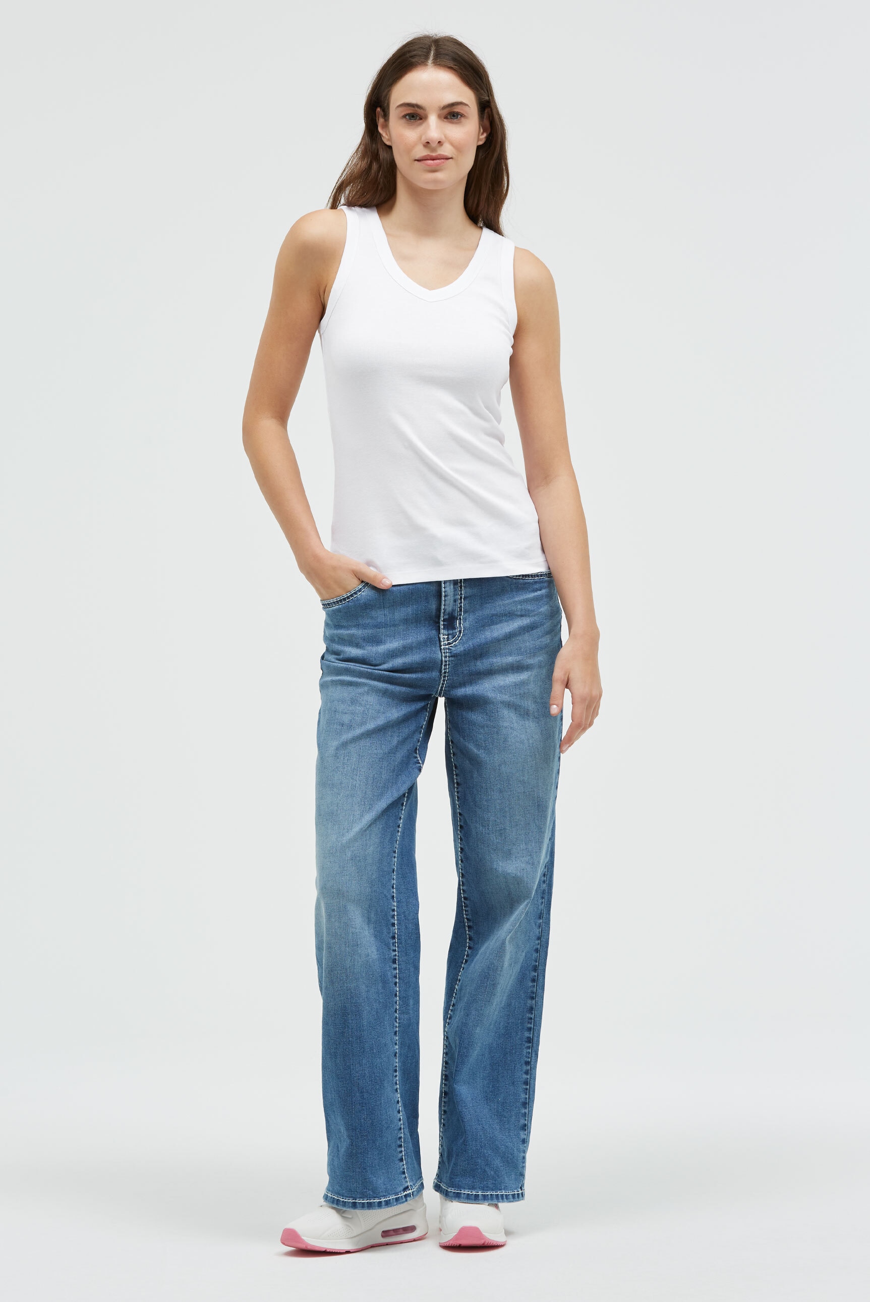 SOCCX Tanktop aus Baumwolle