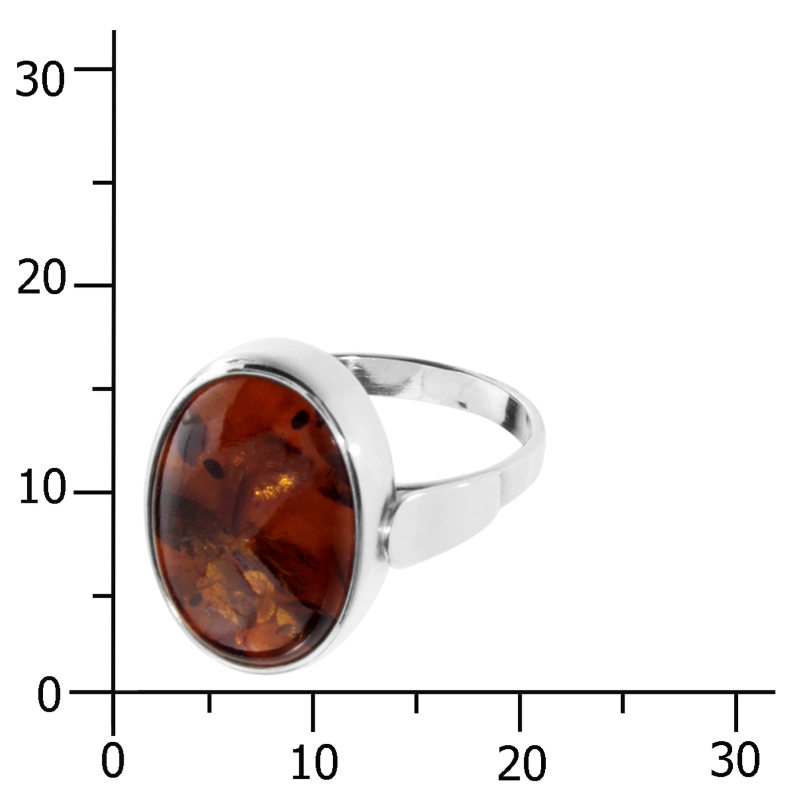 OSTSEE-SCHMUCK Fingerring »- Ulana - Silber 925/000 - Bernstein«