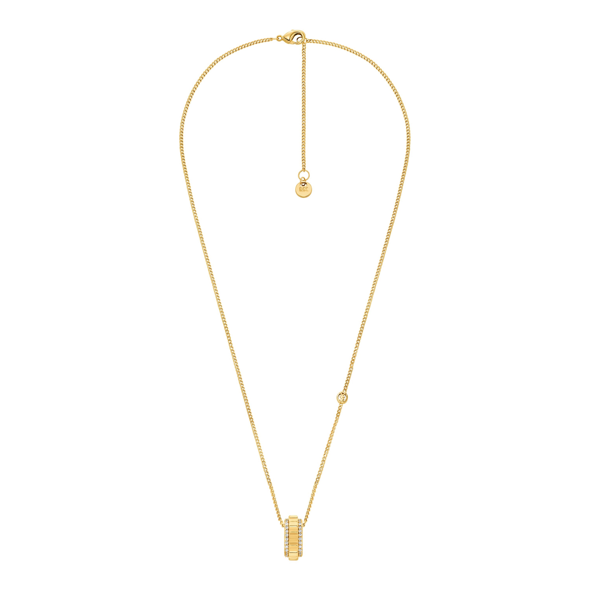 MICHAEL KORS Kette mit Anhänger »Schmuck Geschenk Metall PREMIUM« mit Zirkonia (synth.)