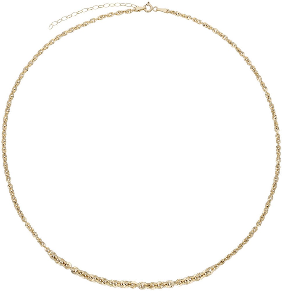 Firetti Kette ohne Anhänger »Schmuck Geschenk Gold 375 Halskette Singapurkettengl. 2,4-3,6mm breit«