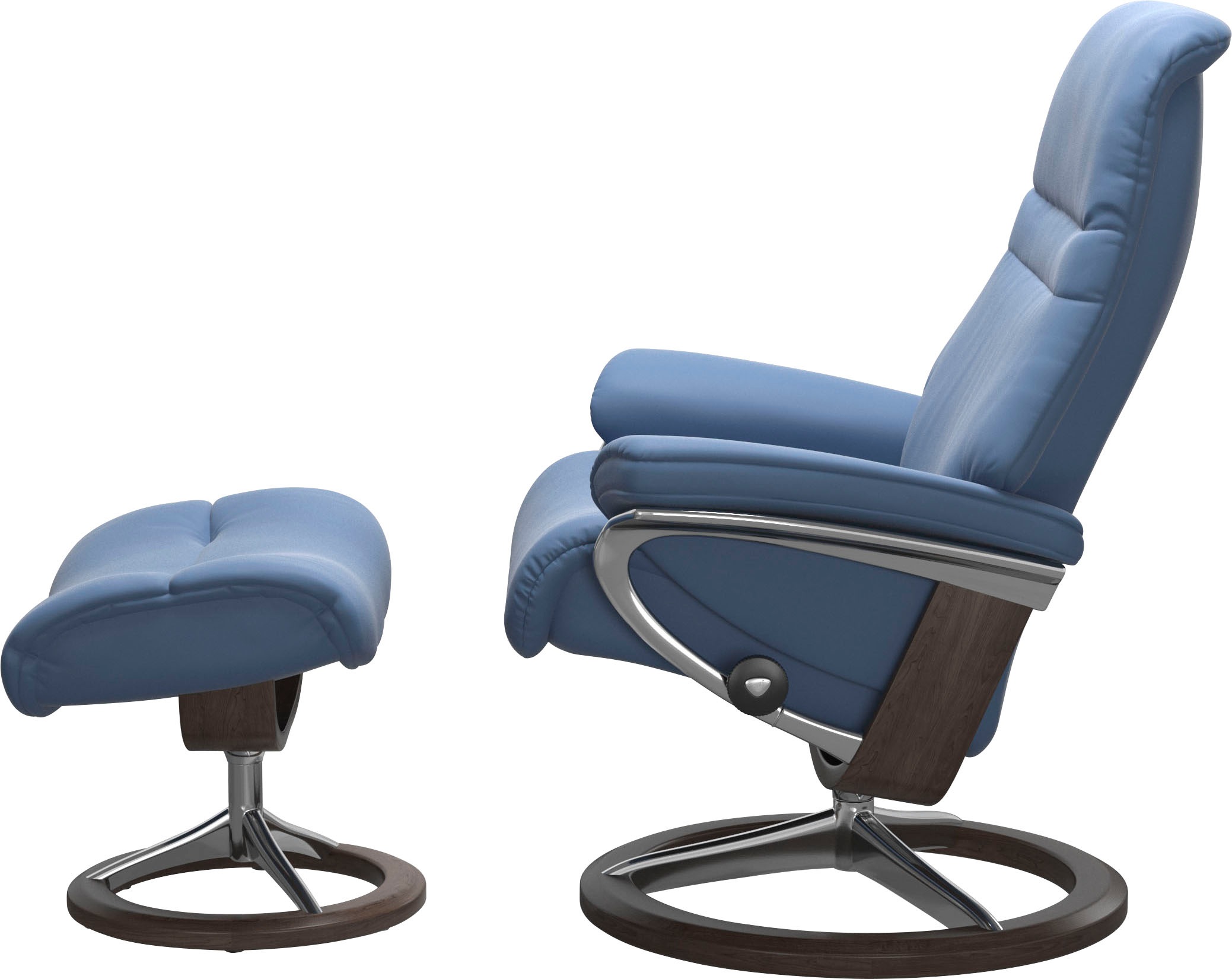 Thumbnail - Stressless Relaxsessel "Sunrise", (Set, Relaxsessel mit Hocker), mit Signature Base, Größe M, Gestell Wenge