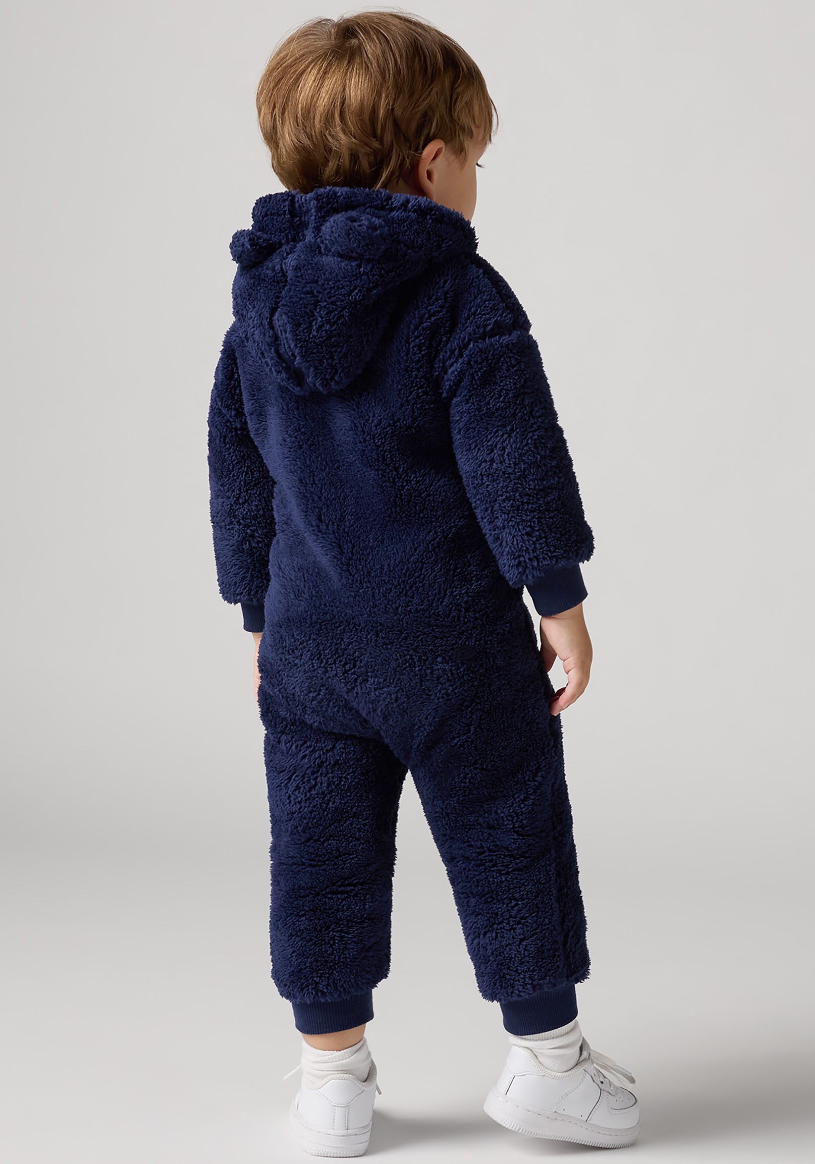Thumbnail - Levis Kids Overall "LVN BEAR SHERPA COVERALL" aus kuscheligem Teddyplüsch
