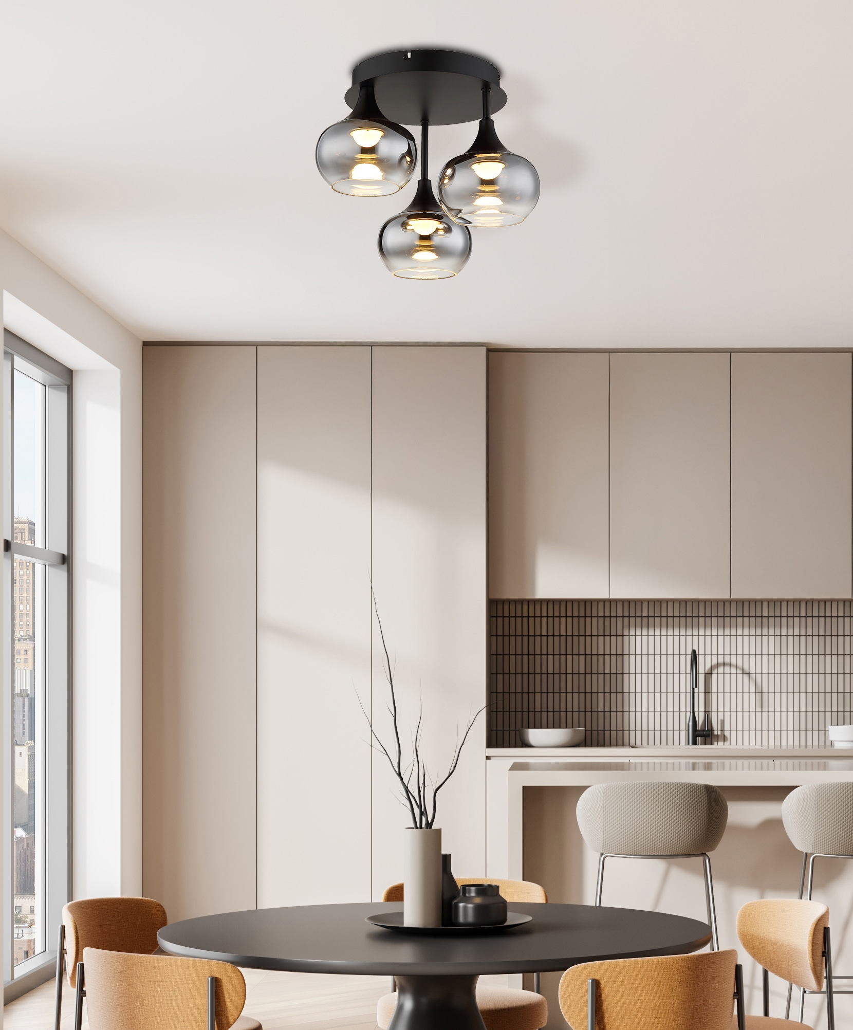 NOWA Deckenleuchte »LUI« LED-Modul 1 Stk. Warmweiß Elegante Deckenleuchte mit LED, modern, hell & schlicht