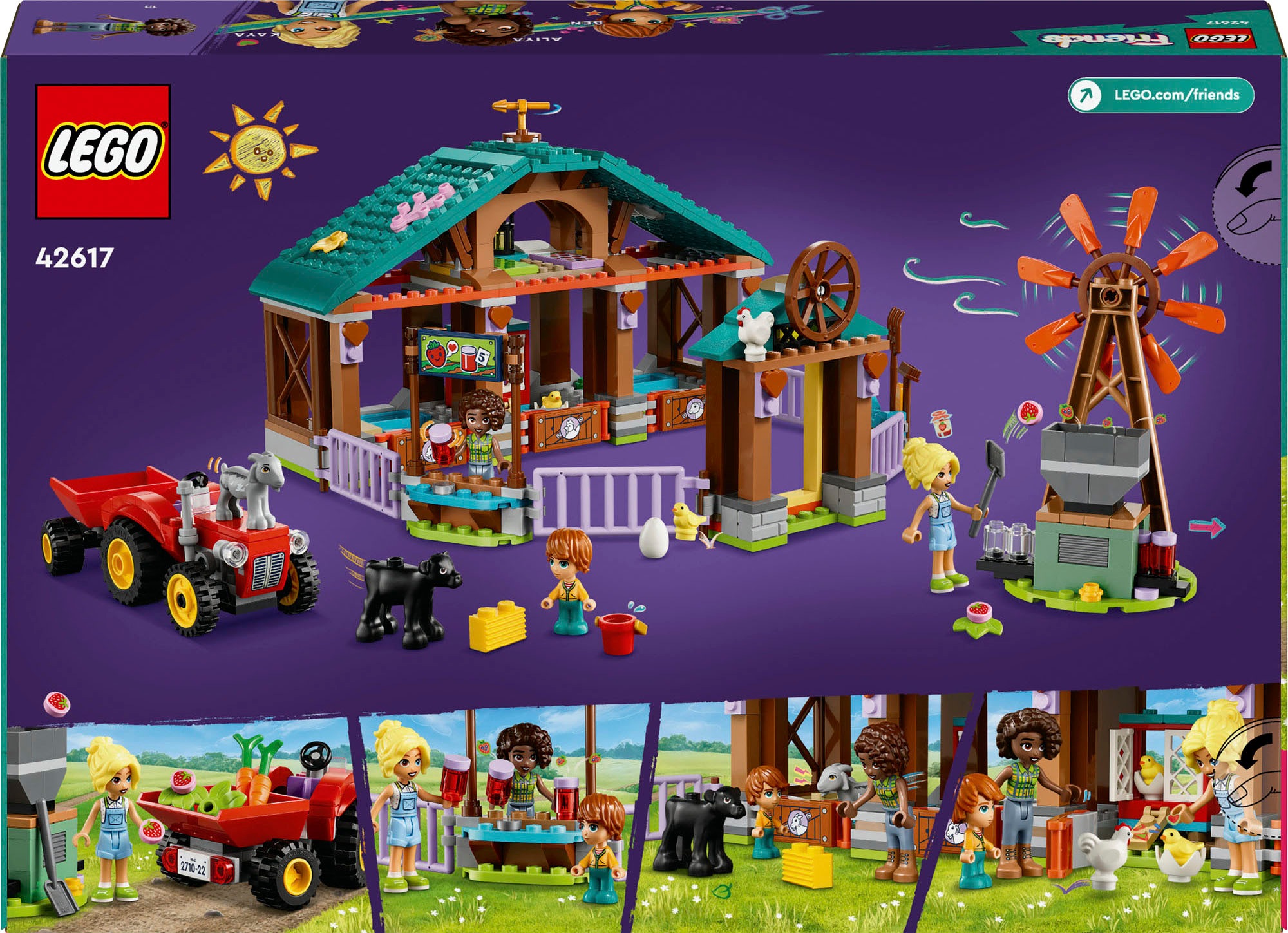 LEGO® Konstruktionsspielsteine »Auffangstation für Farmtiere (42617), LEGO Friends«, (489 St.), Made in Europe