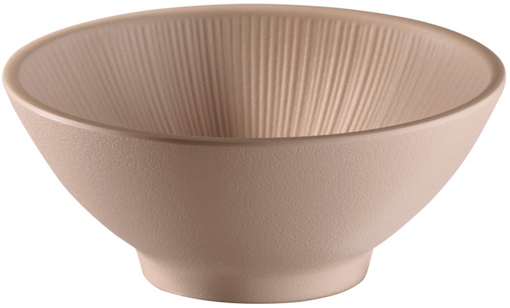 APS Schale "Schüssel "NERO", 0,5 Liter, Ø 16 cm, Höhe 6,5 cm", Ø 16cm, beige, Schüsseln, aus Melamin