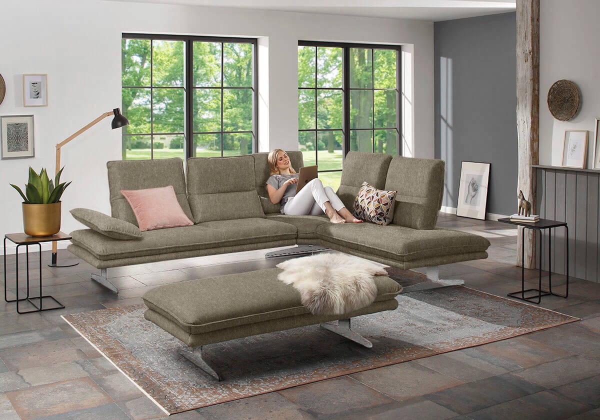 W.SCHILLIG Polsterhocker Füße in Chrom glänzend günstig online kaufen